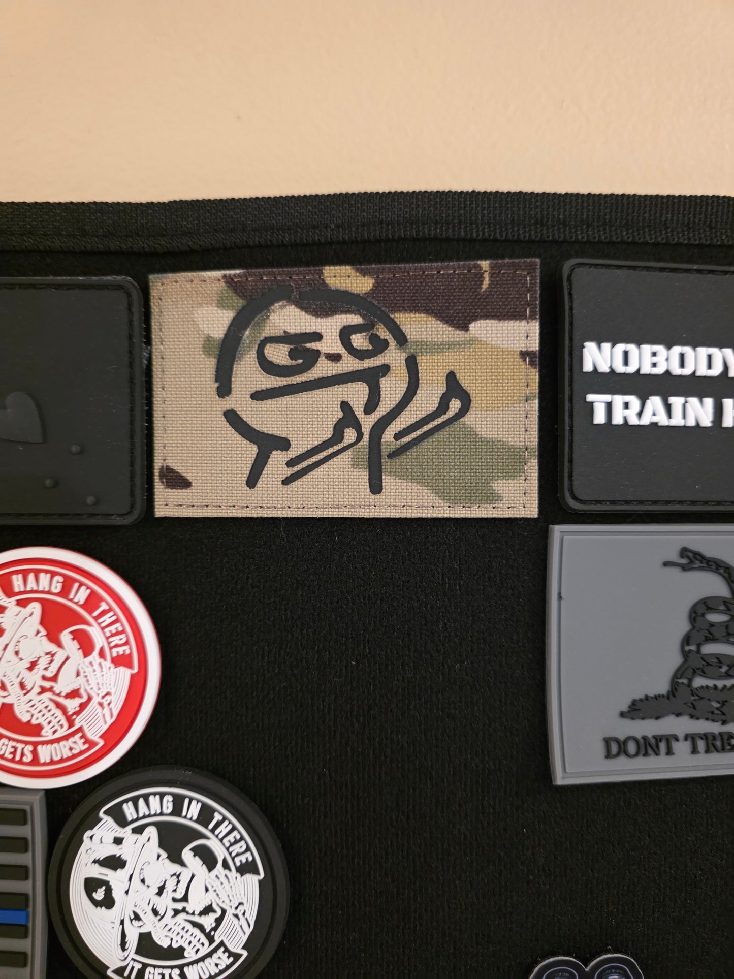 Meme Face Tactical Morale Patch – Camo Hook & Loop