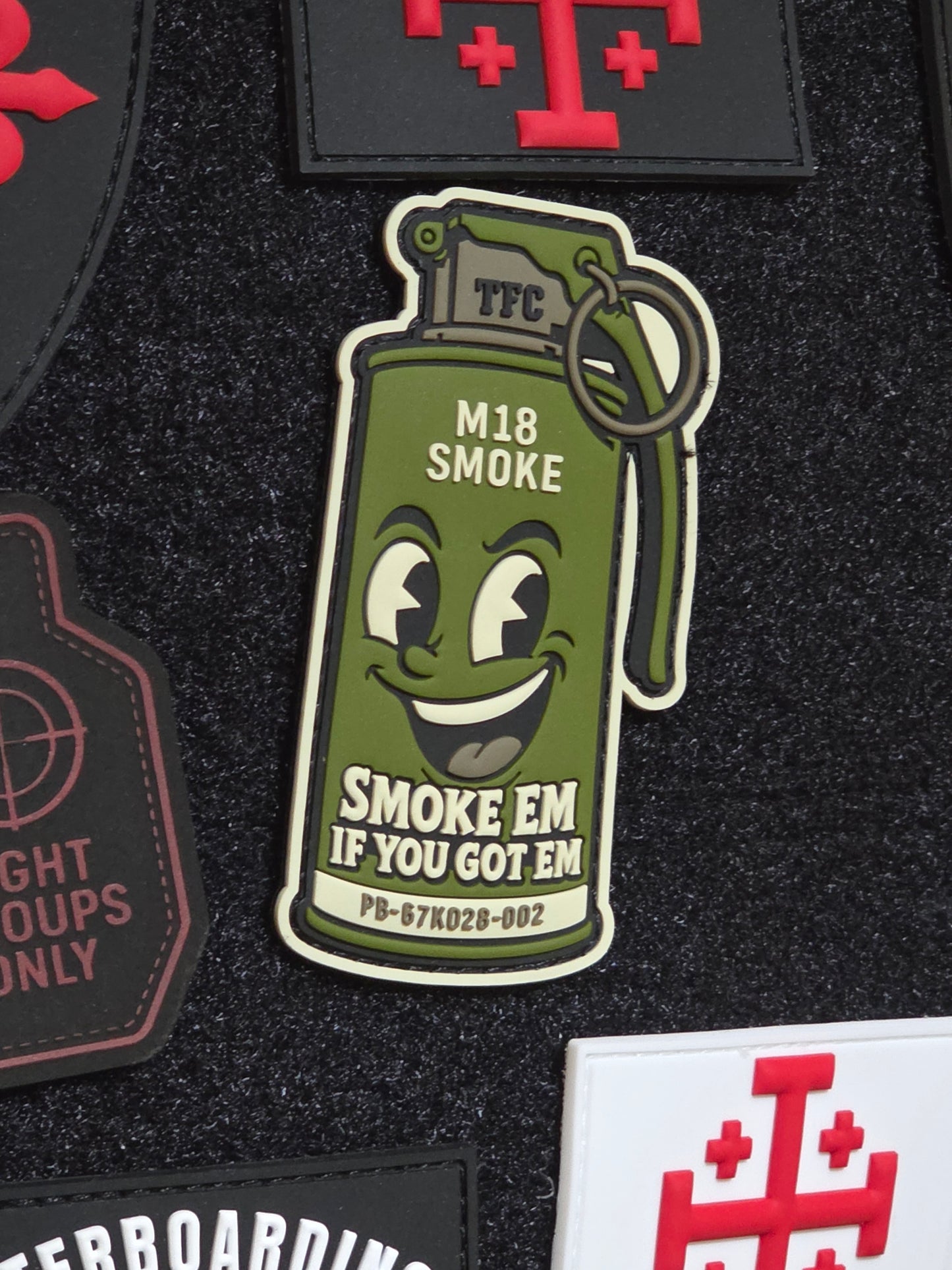 M18 Smoke Grenade PVC Morale Patch – Smoke ’Em If You Got ’Em