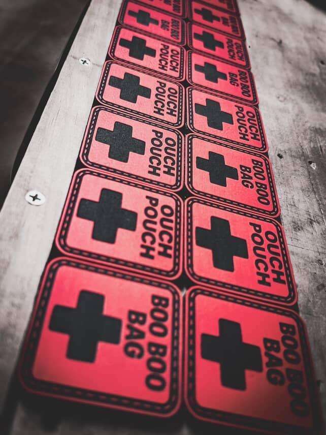 BOO BOO BAG Leather Patch – Hook Backed First Aid Marker 2 Pack