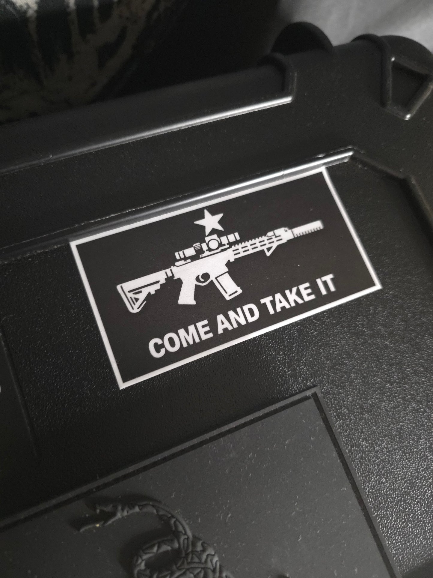 Come and Take It Sticker | 3x2 Tactical Rifle Decal | Premium Waterproof Vinyl | Gun Rights Morale Sticker | EDC, Truck, Laptop, Range Gear