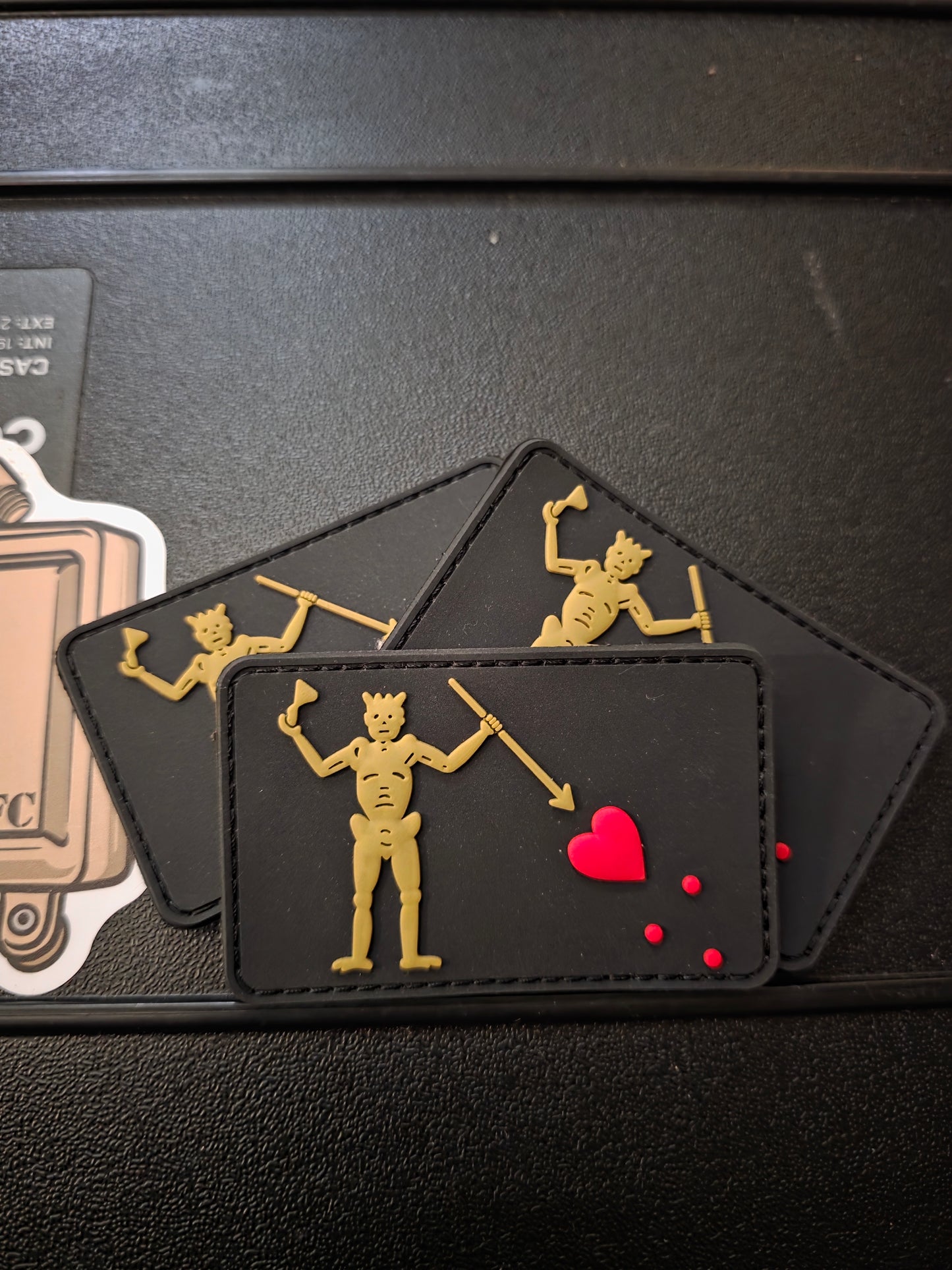 Blackbeard Pirate PVC Morale Patch – Tactical Gear & EDC Hook Patch - 3x2