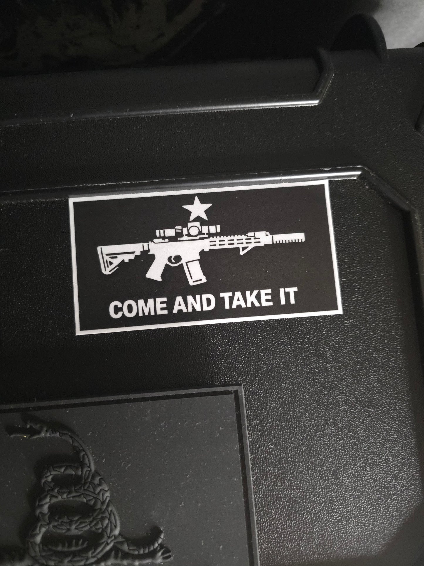 Come and Take It Sticker | 3x2 Tactical Rifle Decal | Premium Waterproof Vinyl | Gun Rights Morale Sticker | EDC, Truck, Laptop, Range Gear
