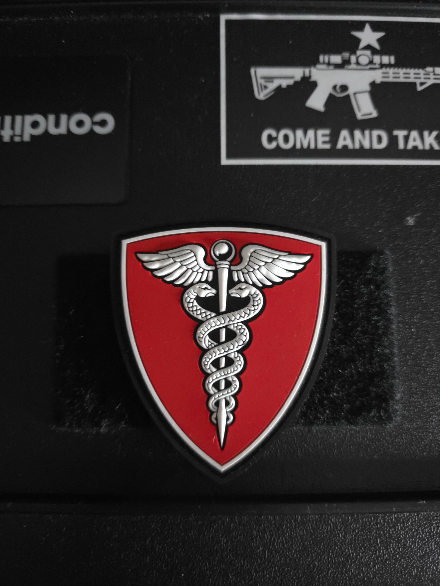 Medical Caduceus Shield PVC Patch | Combat Medic, EMS, EMT, Nurse, Doctor Tactical Medical Morale Patch