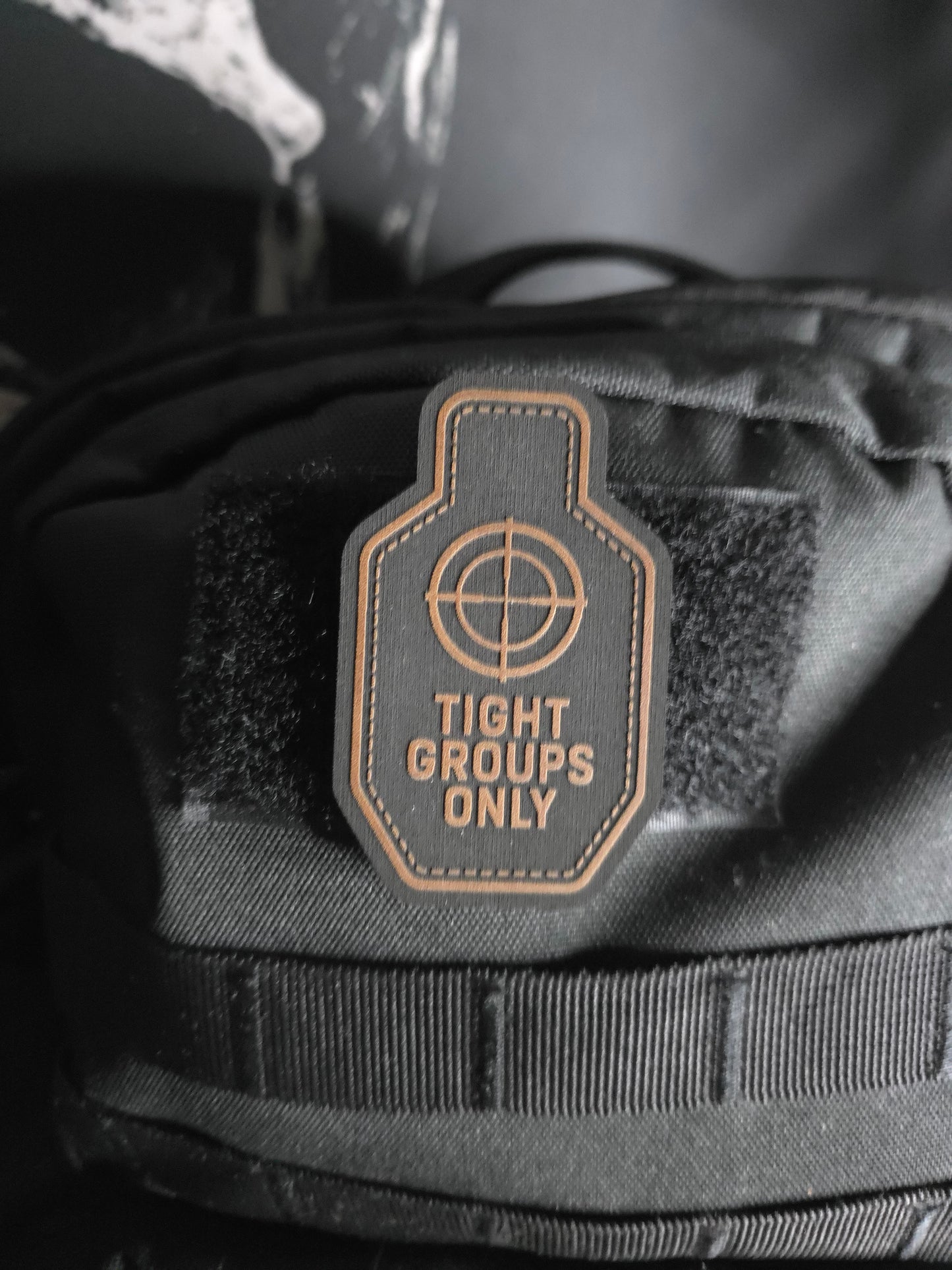 Tight Groups Only Tactical Morale Patch | Precision Shooter Patch | Range Bag, Plate Carrier, EDC Gear Patch | Hook & Loop