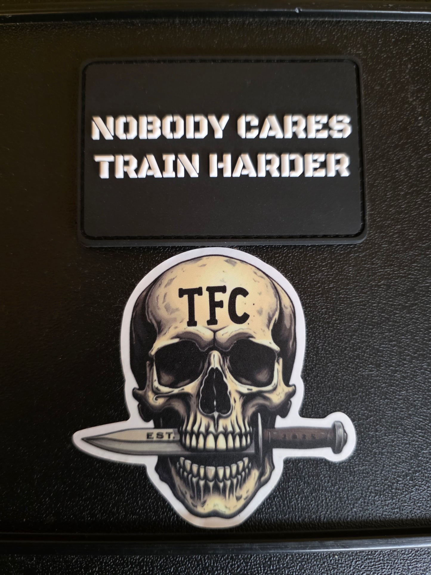 Nobody Cares, Train Harder – Hook & Loop Morale Patch (3 Color Options)