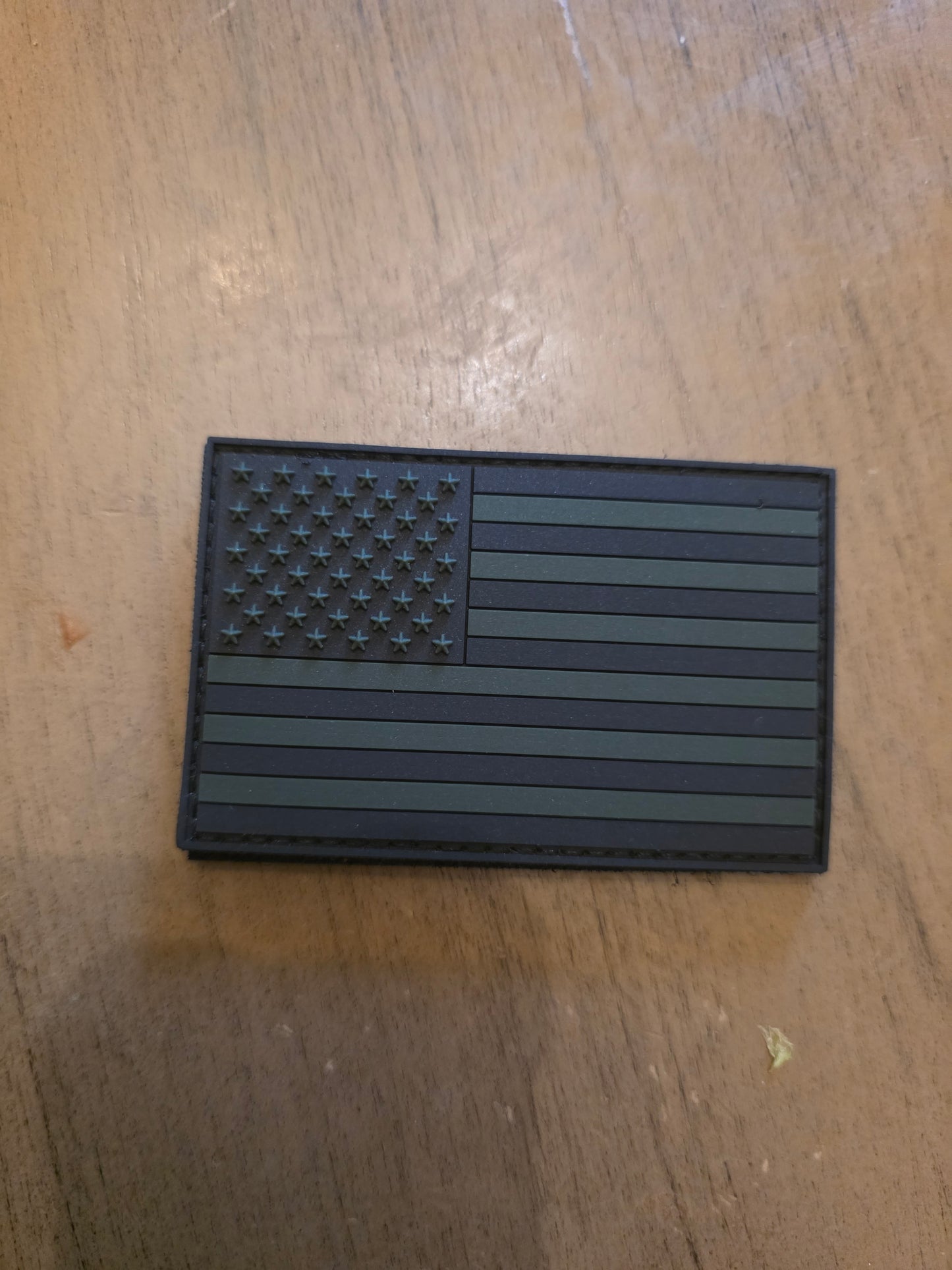 Tactical Subdued U.S. Flag – Black & OD Green Hook and Loop Patch