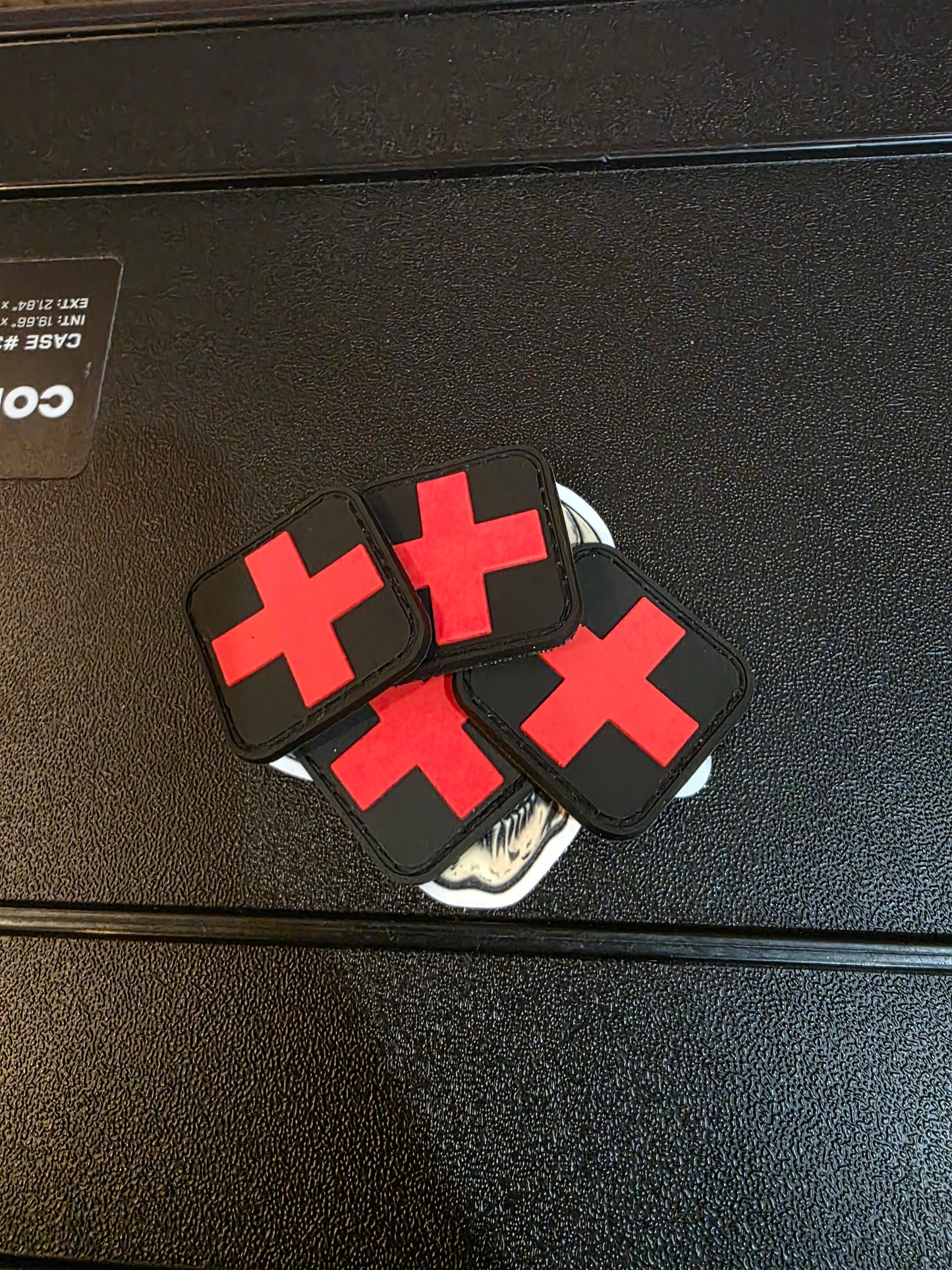 Tactical Red Cross Medical Patch – Hook & Loop Morale Patch for Backpacks, First Aid Kits, and Emergency Gear pack of 2