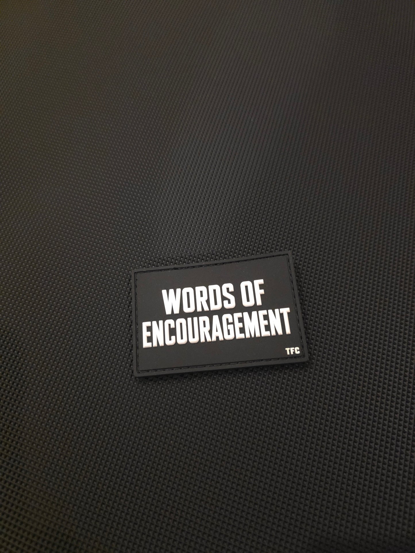 Words of Encouragement 3x2 PVC Morale Patch