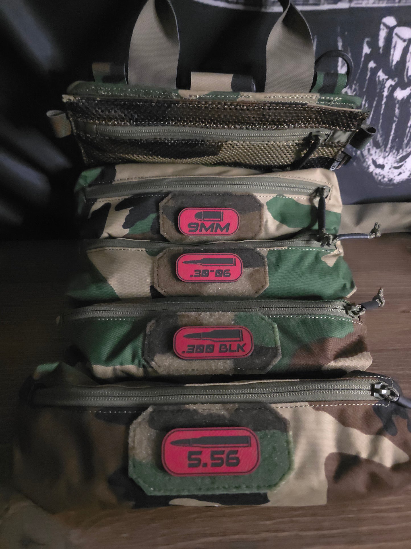 Ammo Caliber ID Patch Pack – 3, 5 or 8 Pack Tactical Gear Labels