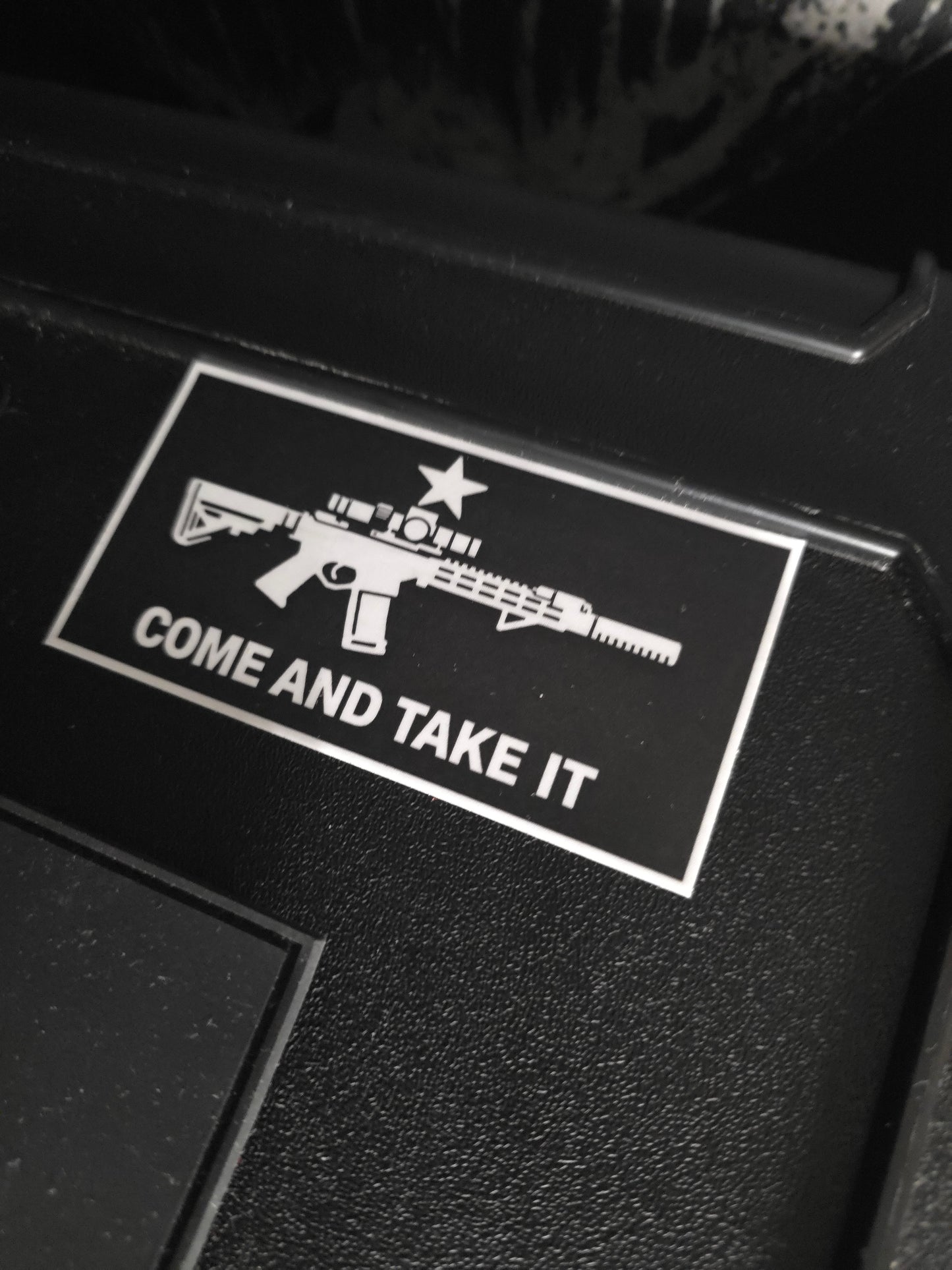 Come and Take It Sticker | 3x2 Tactical Rifle Decal | Premium Waterproof Vinyl | Gun Rights Morale Sticker | EDC, Truck, Laptop, Range Gear