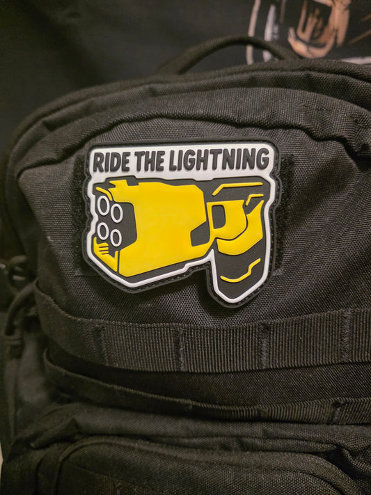 Ride the Lightning PVC Patch – Tactical Hook & Loop Morale Patch