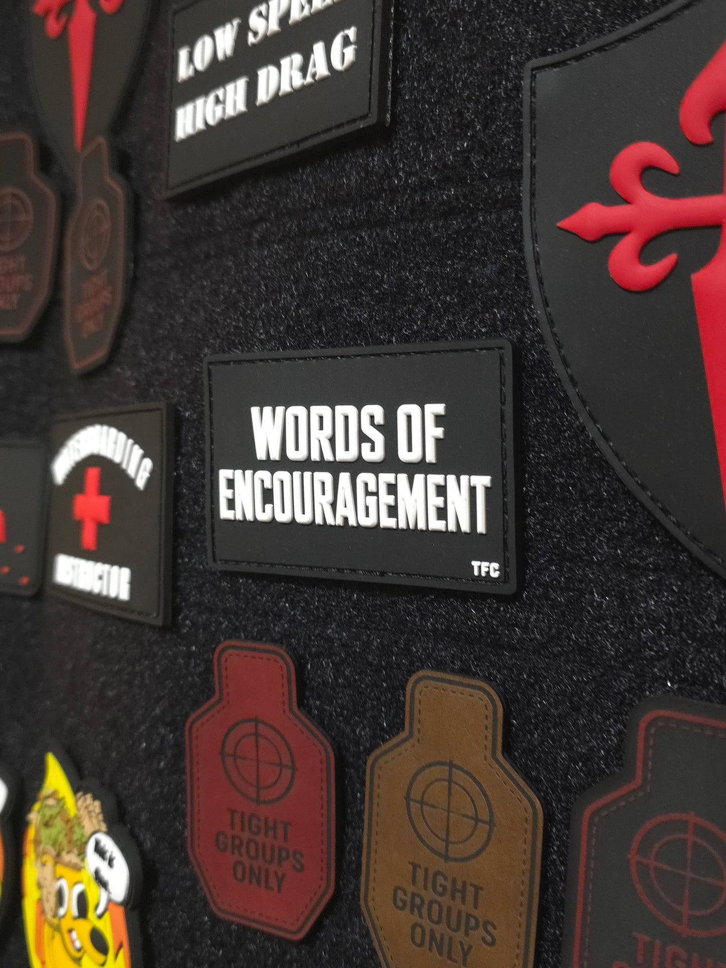 Words of Encouragement 3x2 PVC Morale Patch