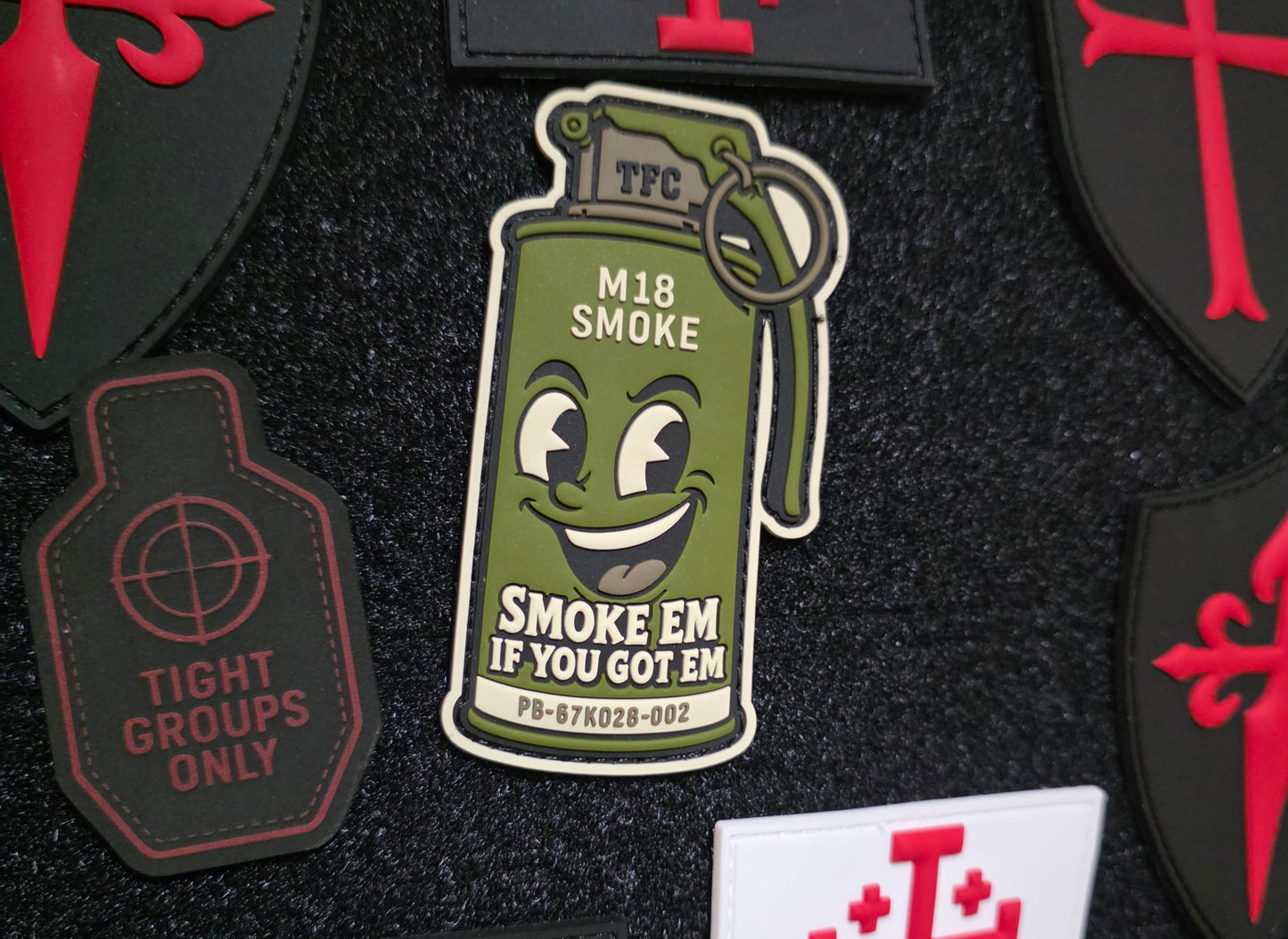 M18 Smoke Grenade PVC Morale Patch – Smoke ’Em If You Got ’Em