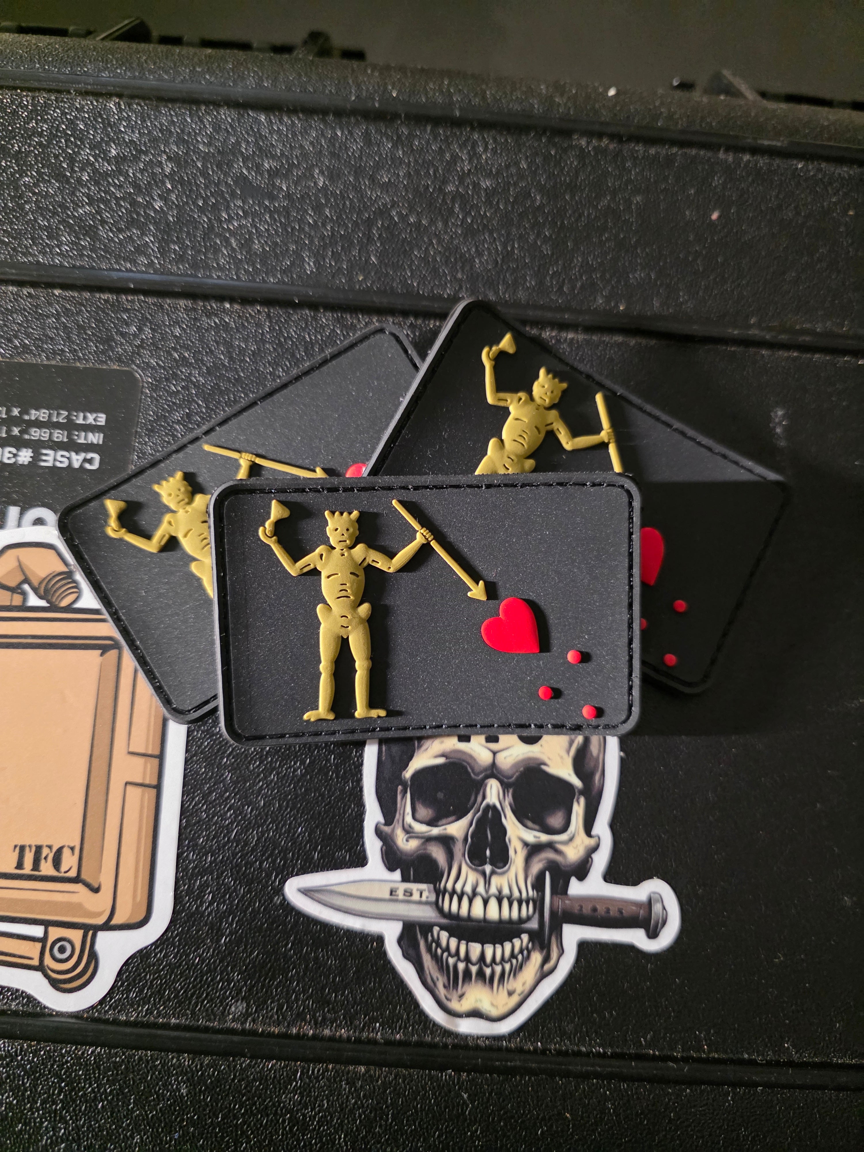 Blackbeard Pirate PVC Morale Patch – Tactical Gear & EDC Hook