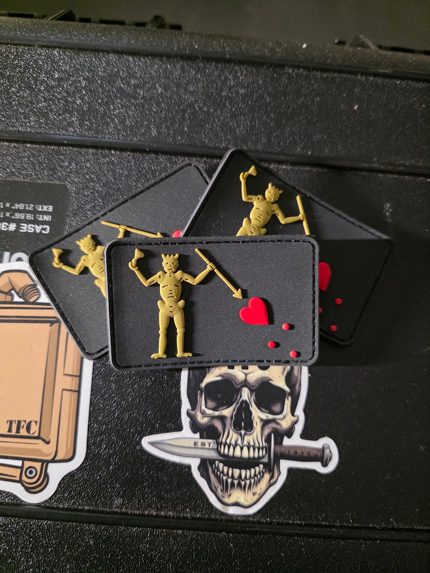Blackbeard Pirate PVC Morale Patch – Tactical Gear & EDC Hook Patch - 3x2