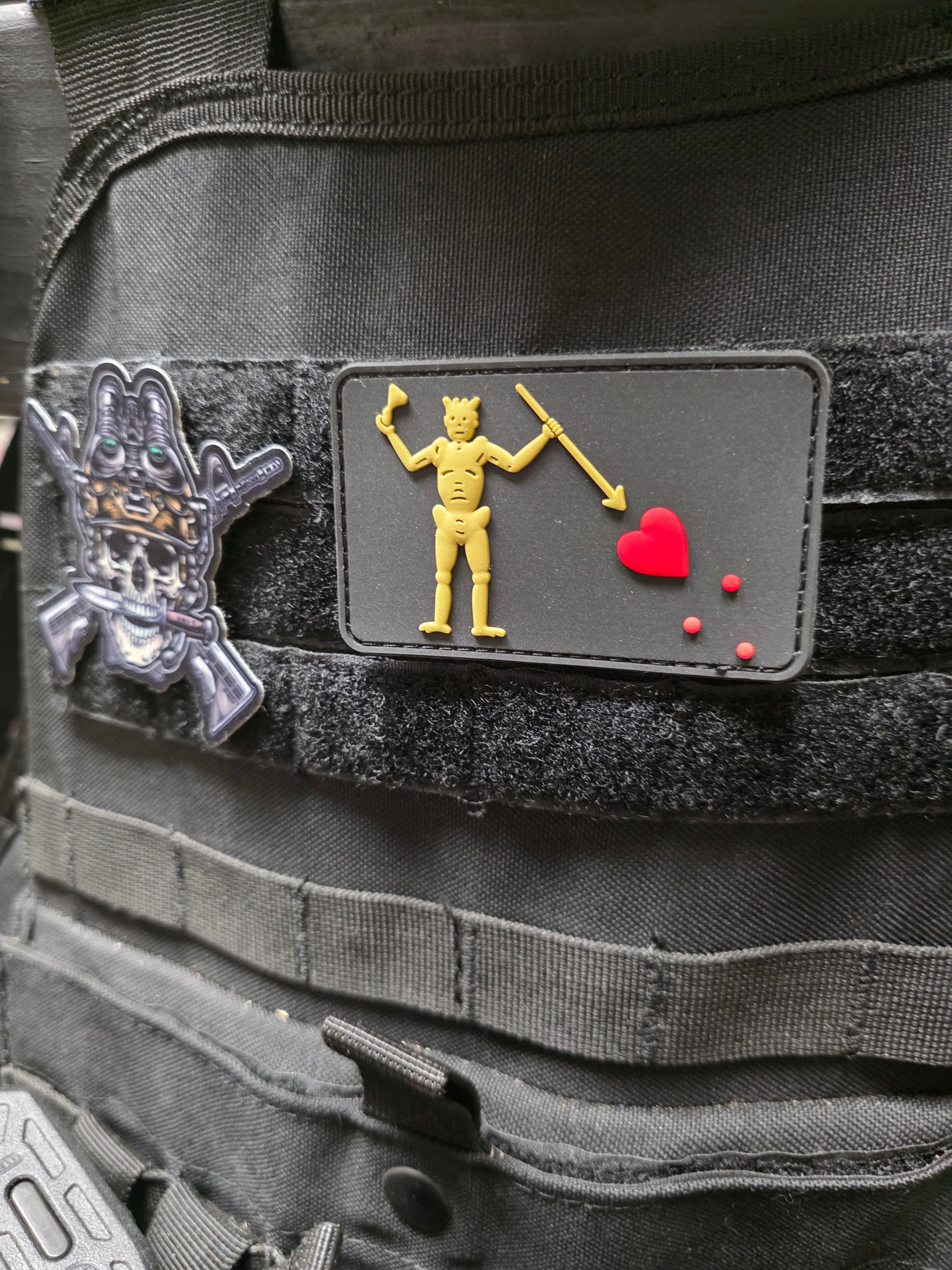 Blackbeard Pirate PVC Morale Patch – Tactical Gear & EDC Hook