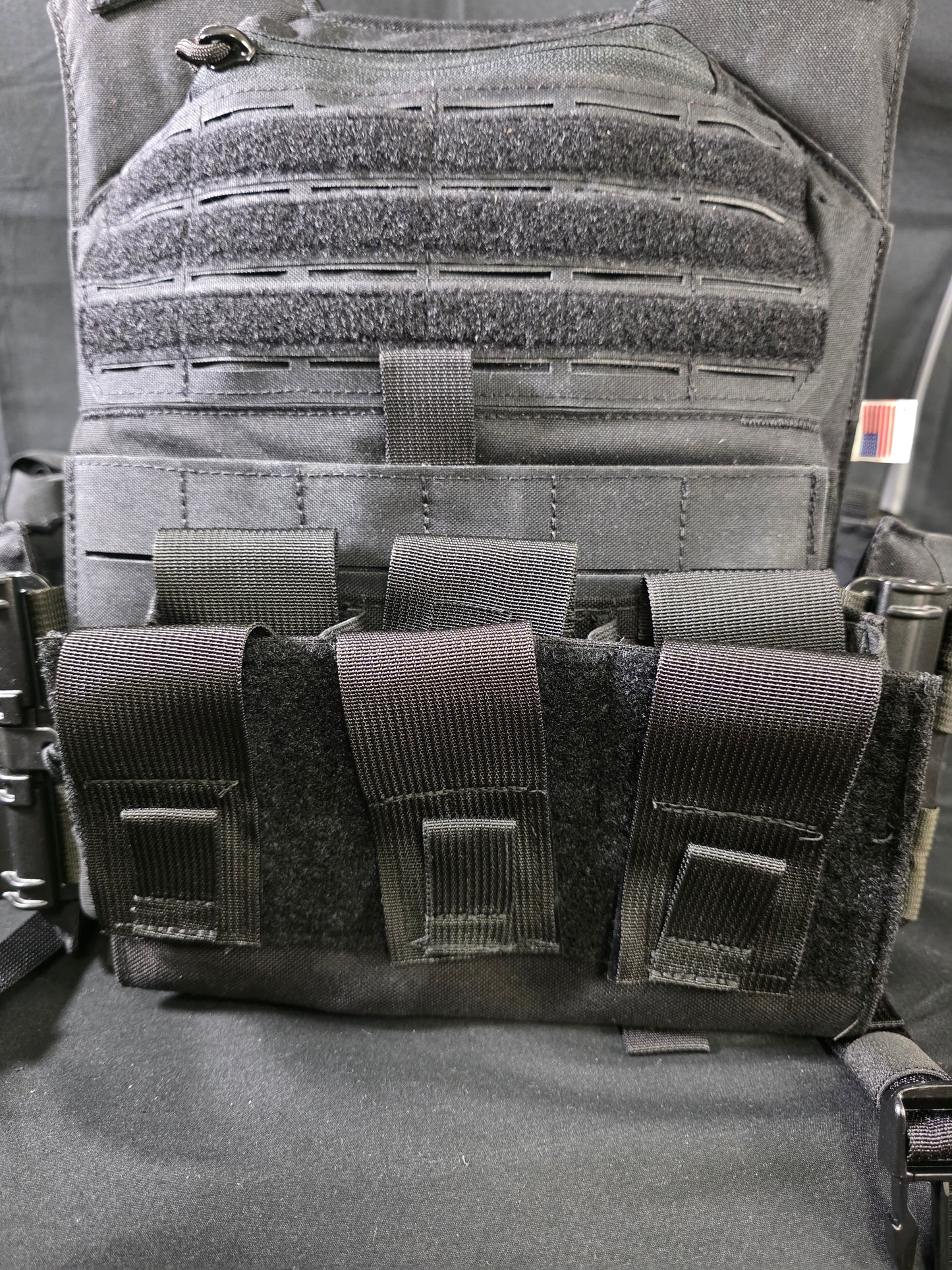 London Bridge Trading Triple M4 Magazine Pouch – Black MOLLE Tactical Gear