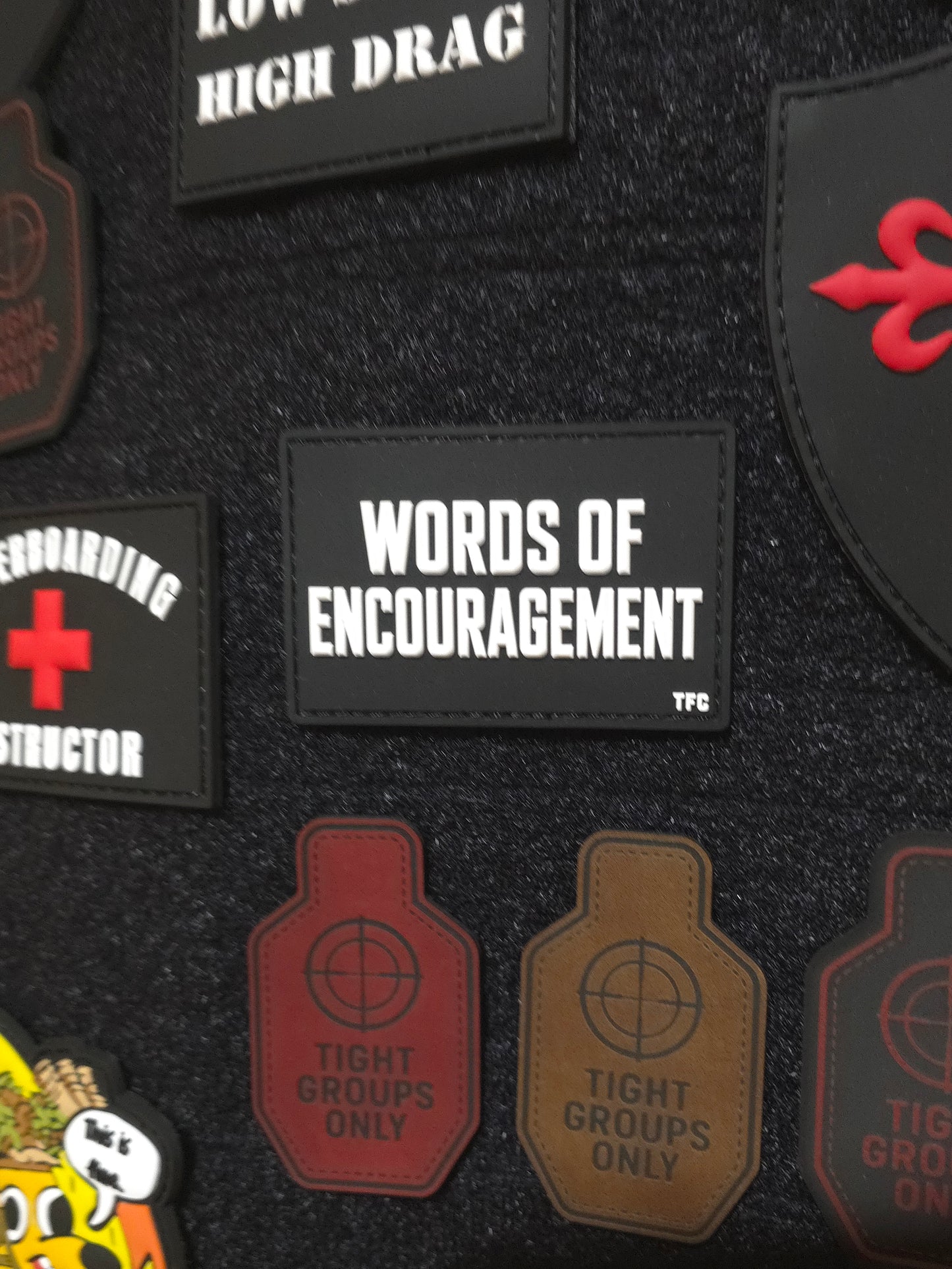Words of Encouragement 3x2 PVC Morale Patch