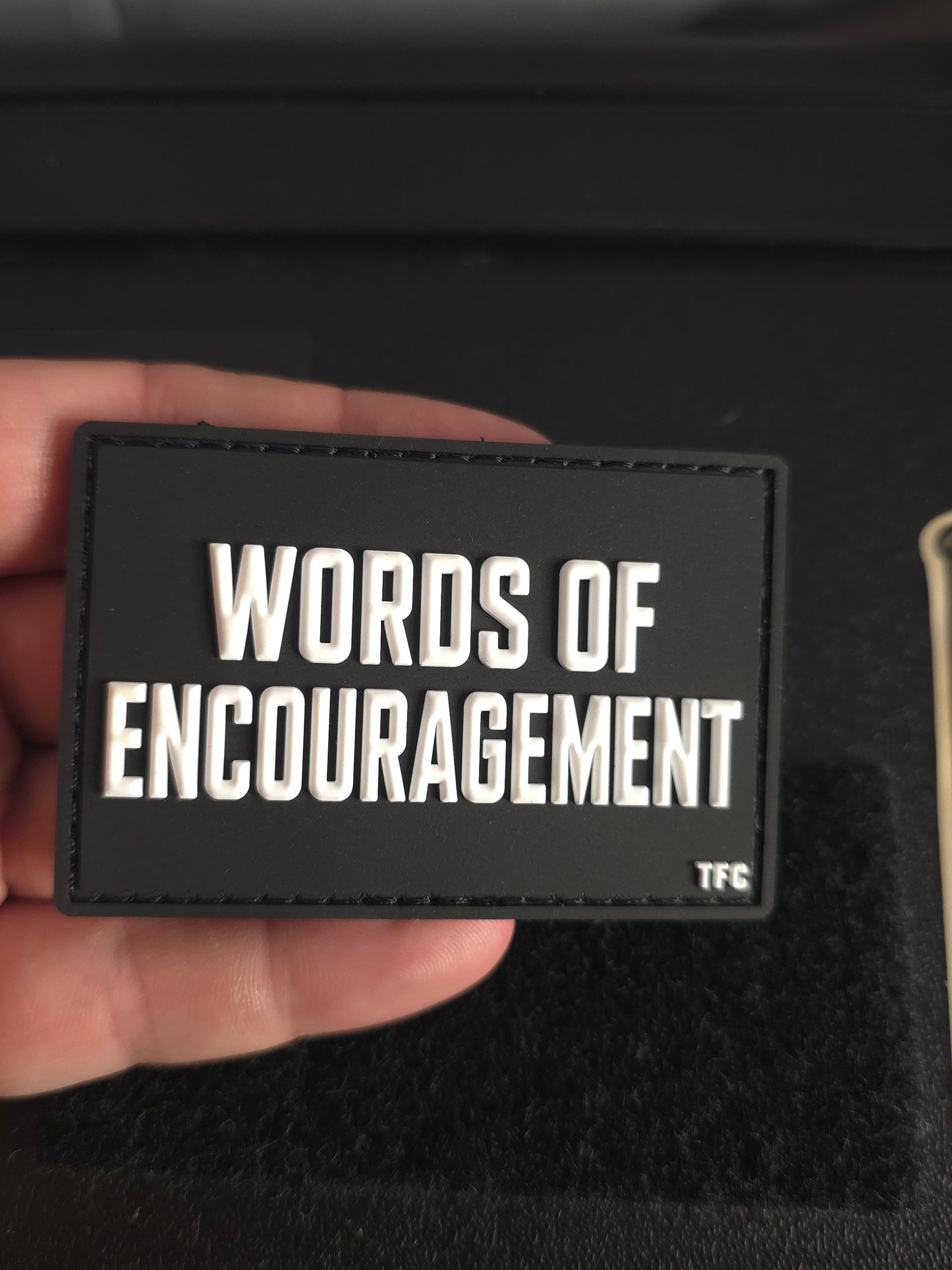 Words of Encouragement 3x2 PVC Morale Patch