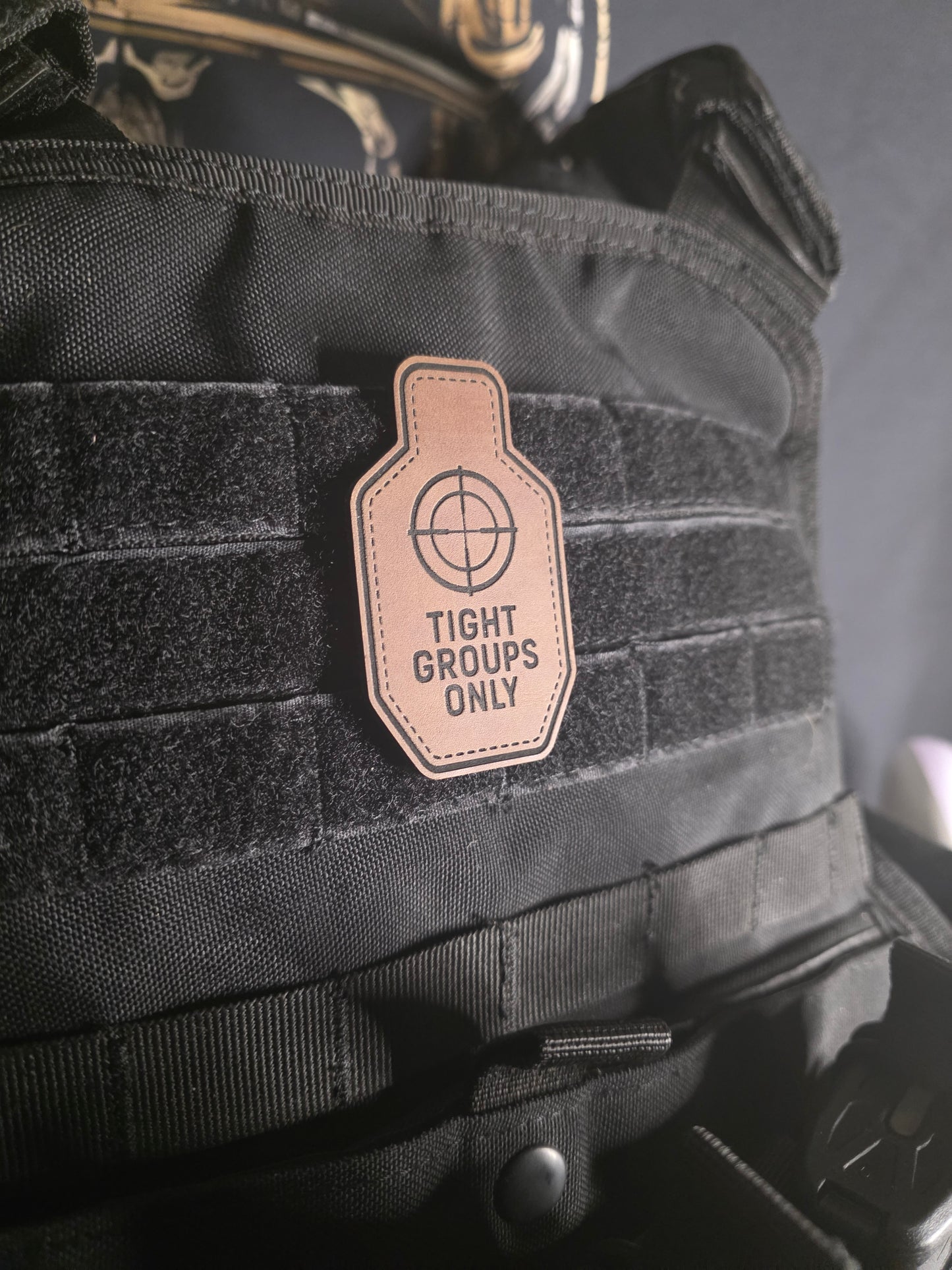 Tight Groups Only Tactical Morale Patch | Precision Shooter Patch | Range Bag, Plate Carrier, EDC Gear Patch | Hook & Loop