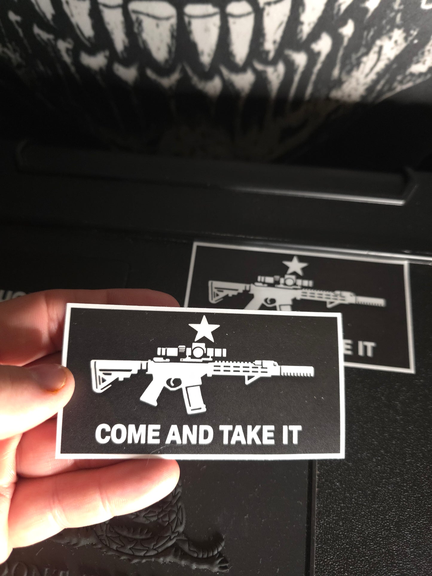 Come and Take It Sticker | 3x2 Tactical Rifle Decal | Premium Waterproof Vinyl | Gun Rights Morale Sticker | EDC, Truck, Laptop, Range Gear