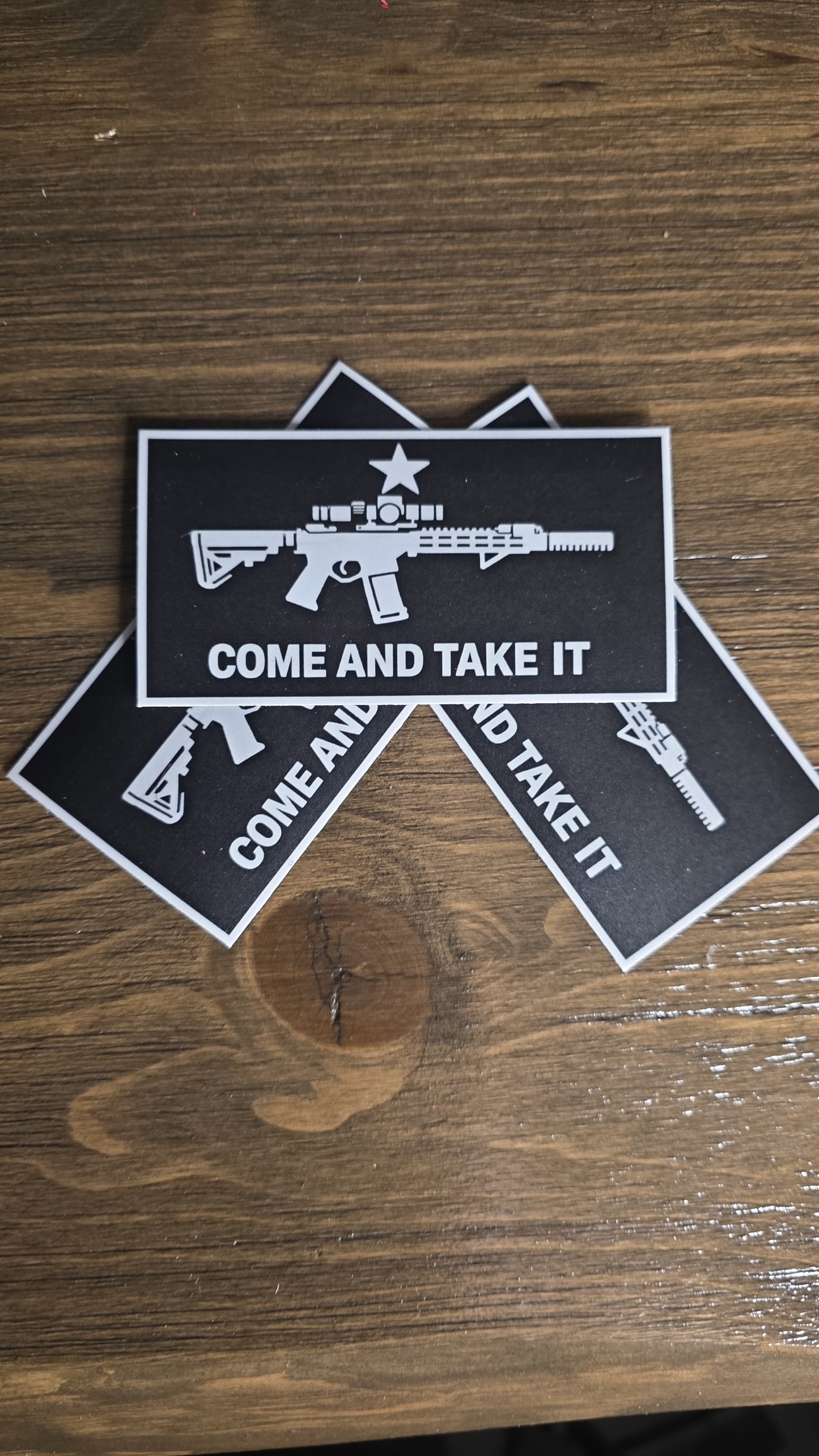 Come and Take It Sticker | 3x2 Tactical Rifle Decal | Premium Waterproof Vinyl | Gun Rights Morale Sticker | EDC, Truck, Laptop, Range Gear