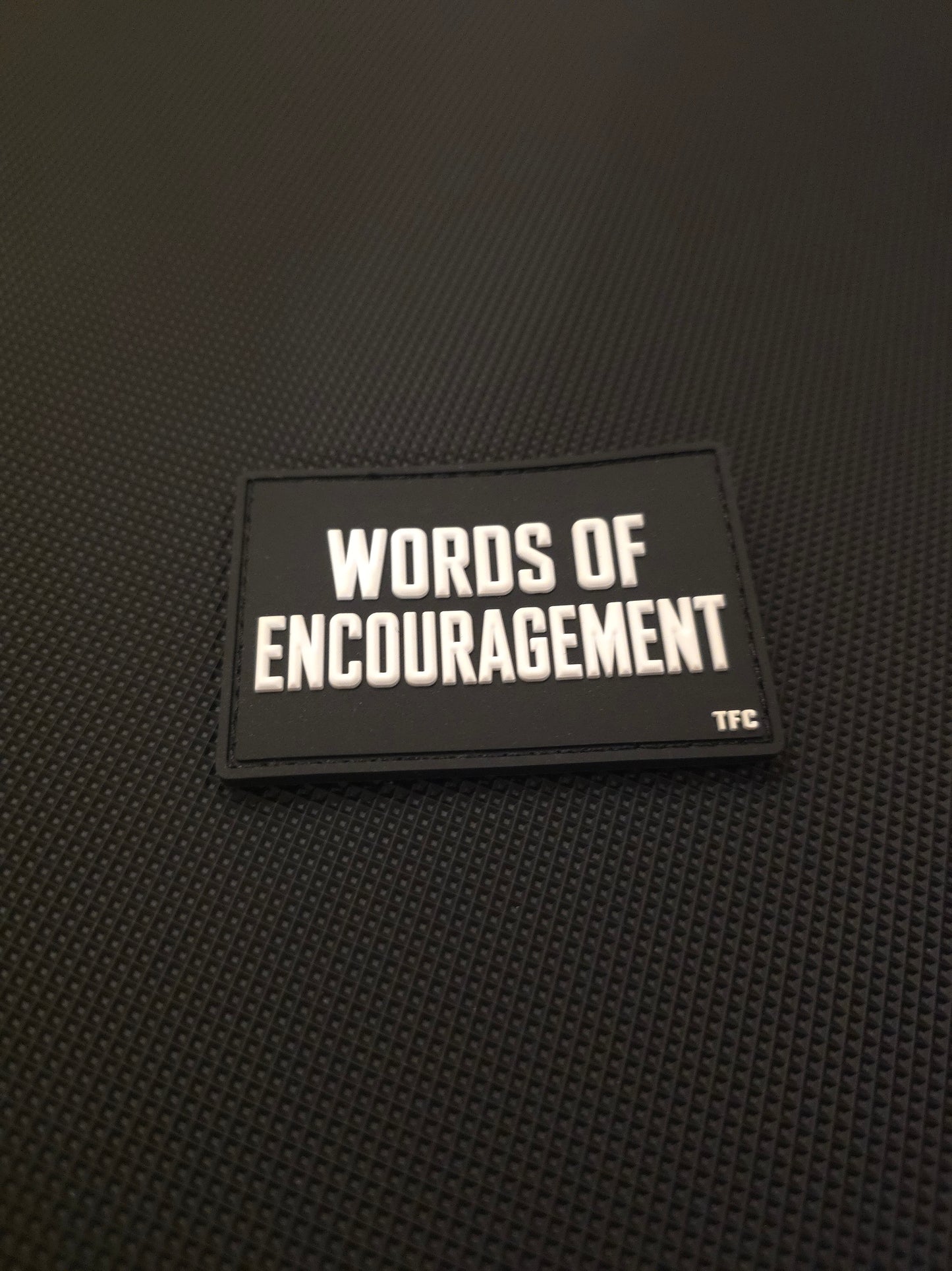 Words of Encouragement 3x2 PVC Morale Patch