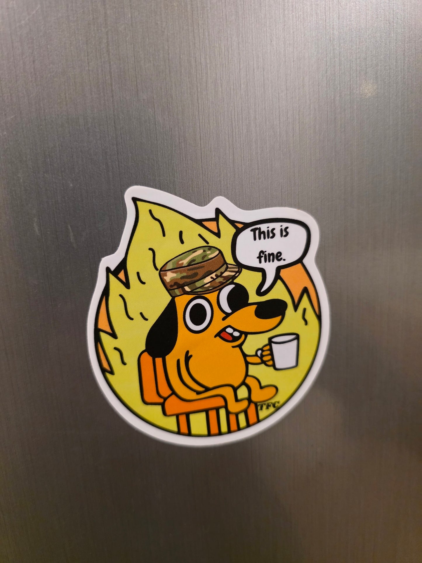 “This Is Fine Military Patch – Tactical Humor Morale Patch” 3 Pack!