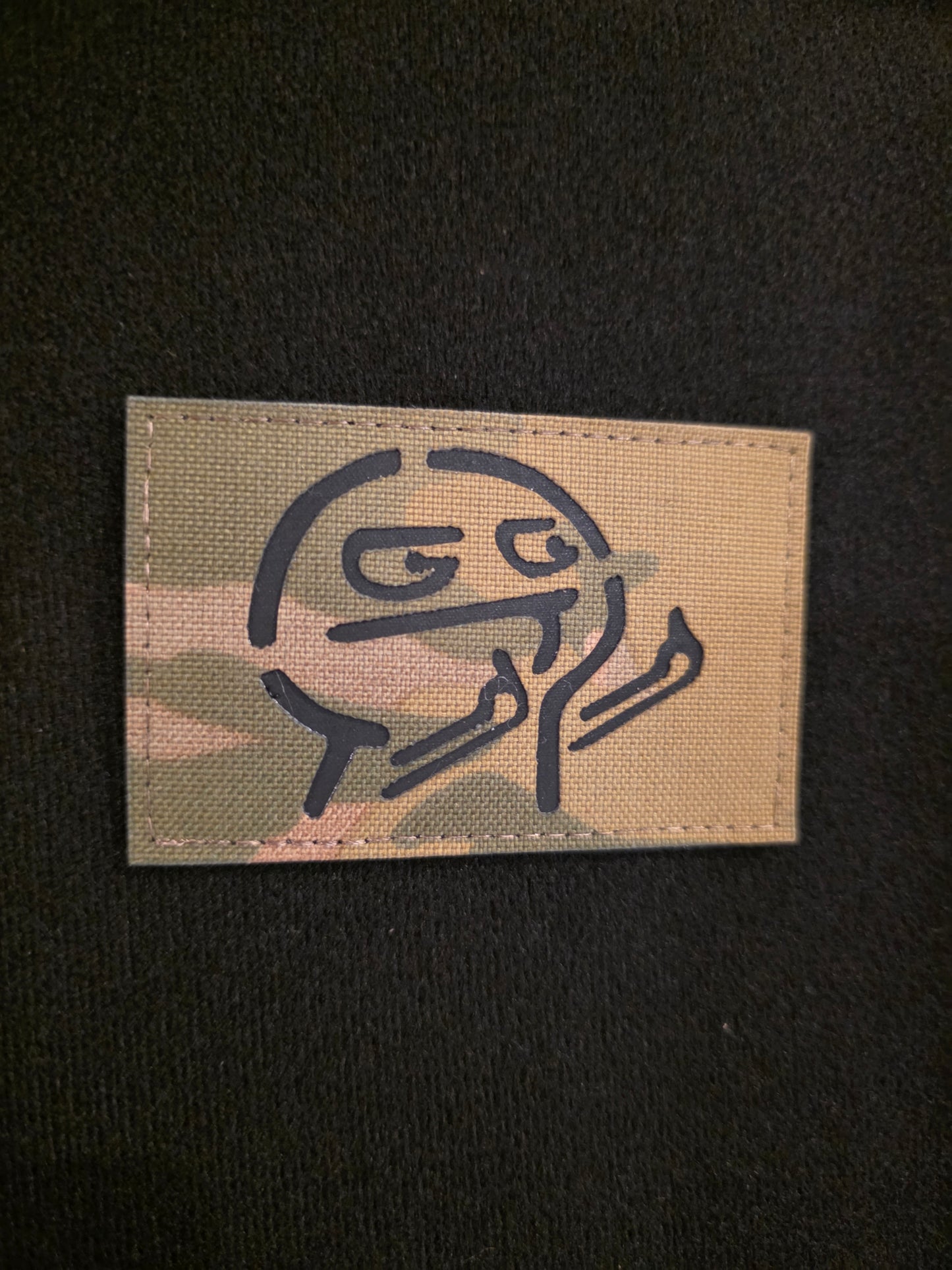 Meme Face Tactical Morale Patch – Camo Hook & Loop