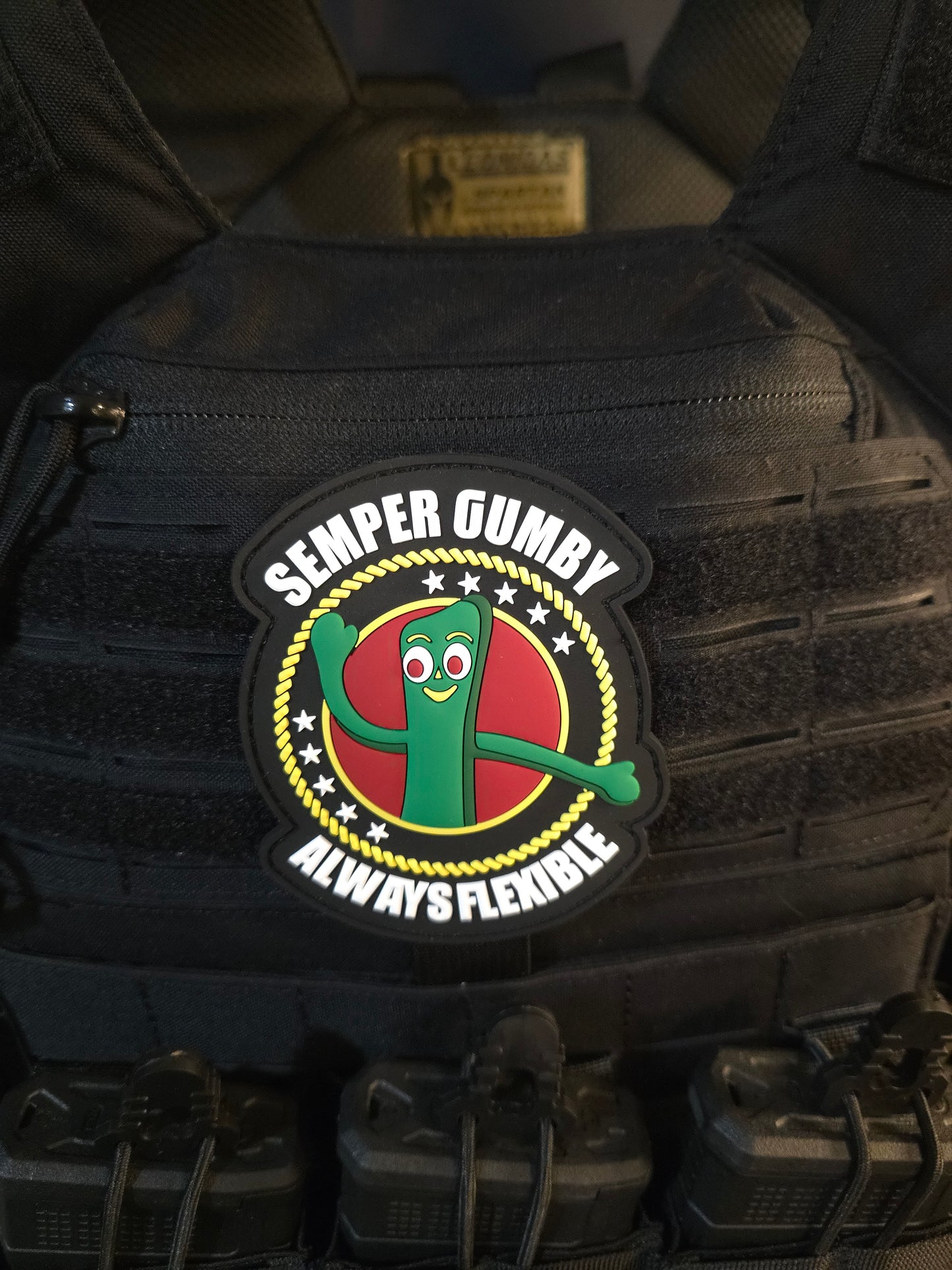 Semper Gumby Patch – Always Flexible Moral Patch | Military Humor PVC Patch | Tactical Gear Upgrade