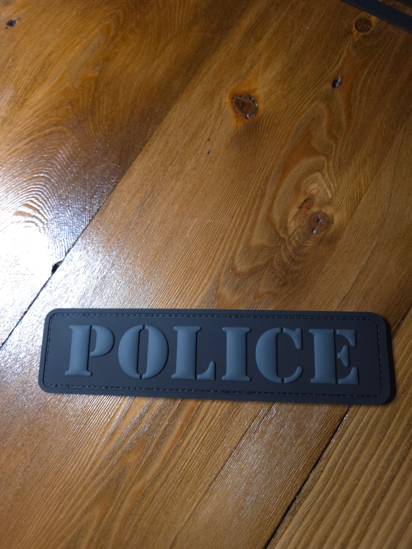 POLICE Tactical PVC Patch – 3D Rubber Hook & Loop Patch for Plate Carriers, Vests & Gear