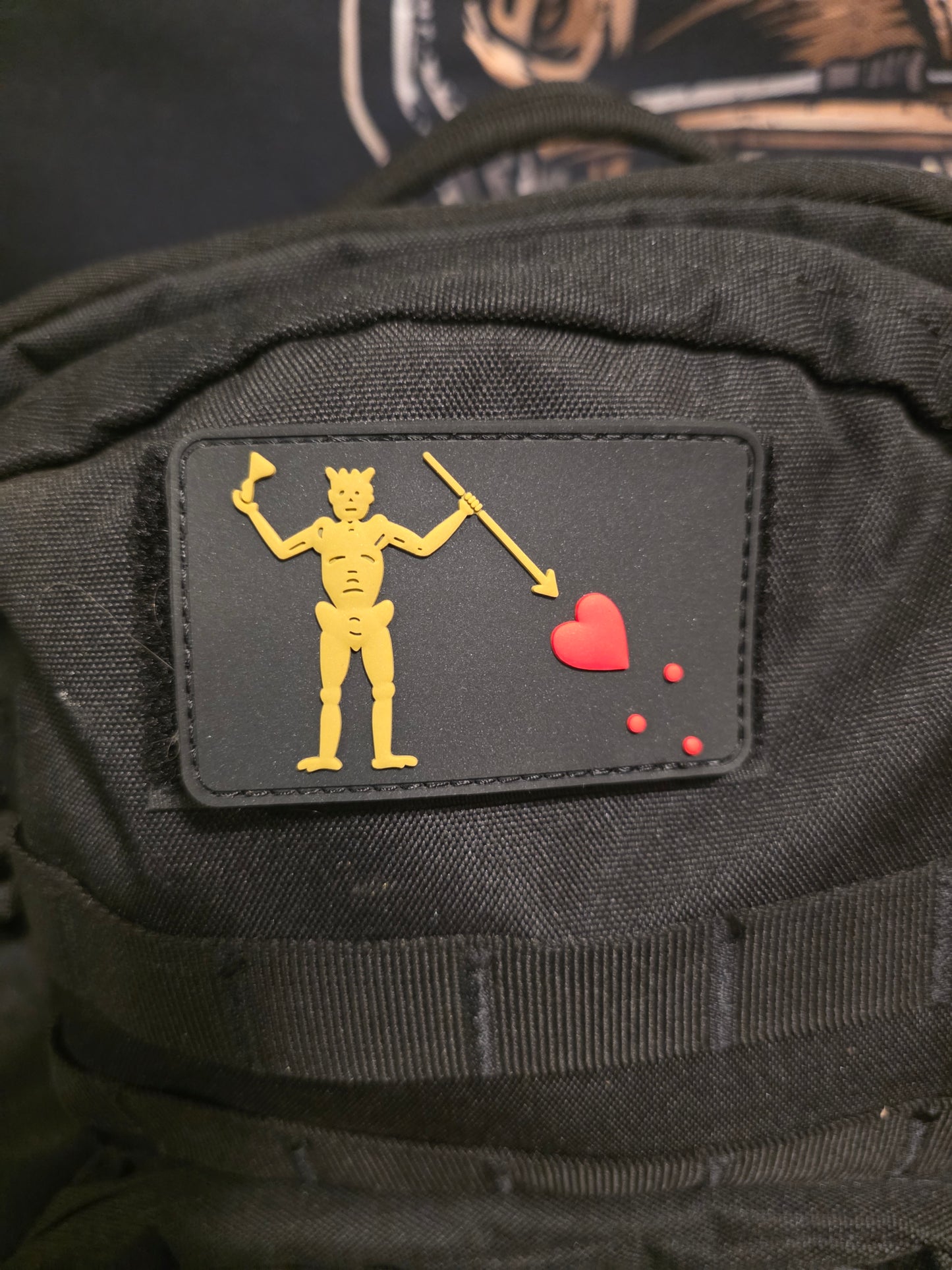 Blackbeard Pirate PVC Morale Patch – Tactical Gear & EDC Hook Patch - 3x2
