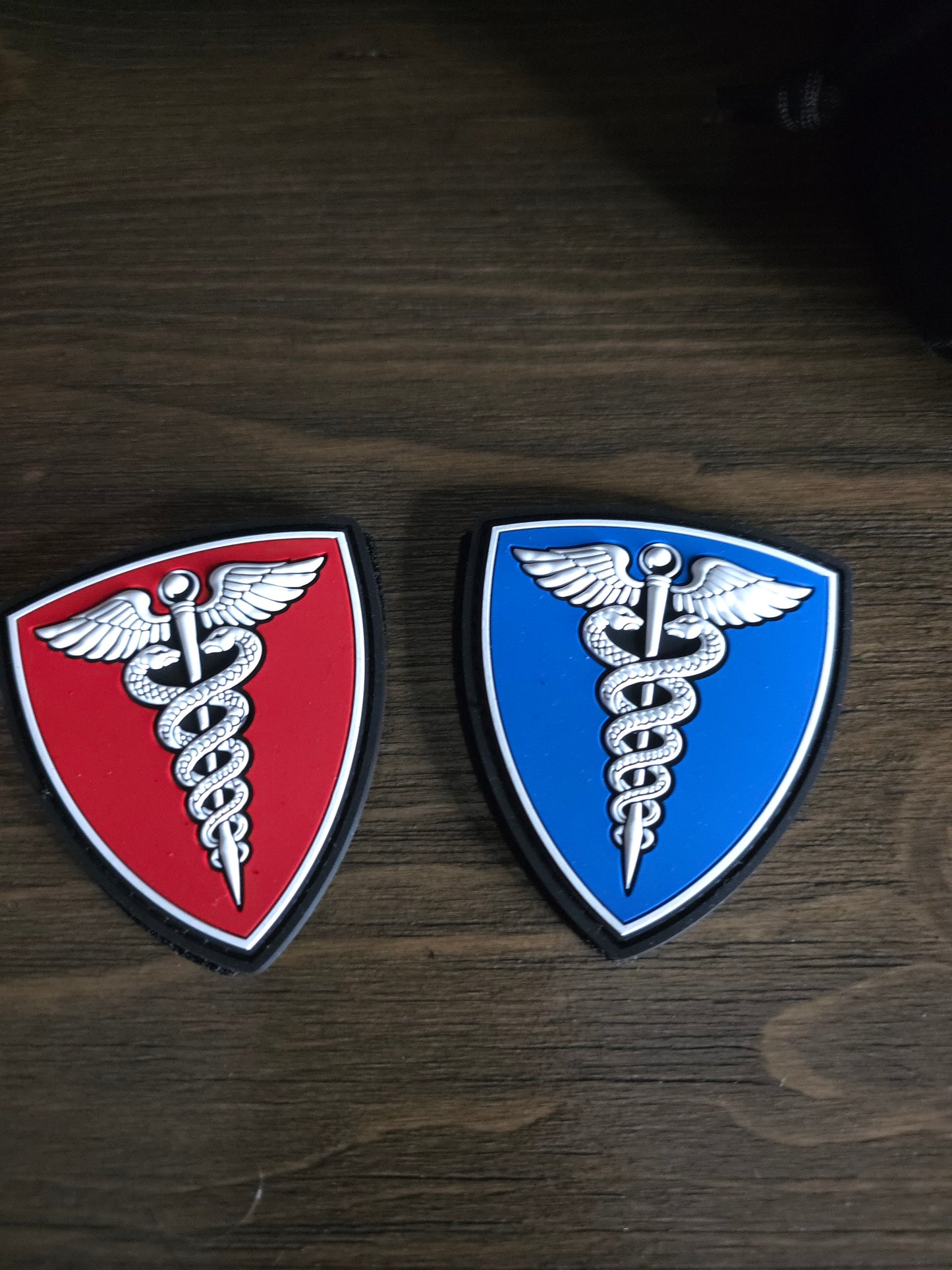 Medical Caduceus Shield PVC Patch | Combat Medic, EMS, EMT, Nurse, Doctor Tactical Medical Morale Patch