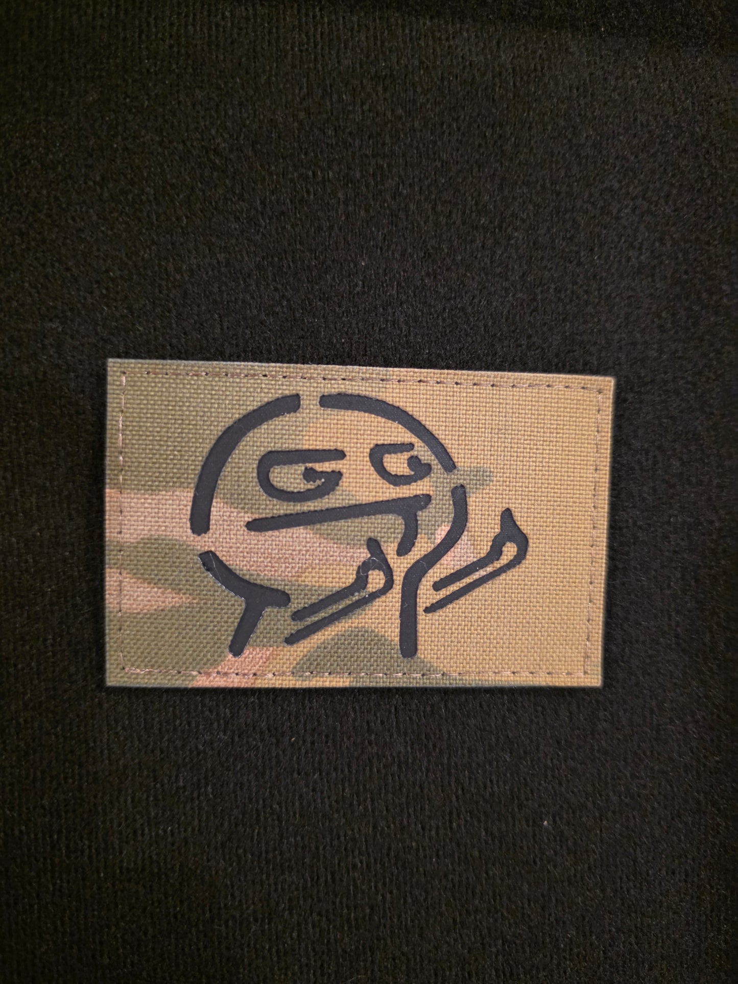 Meme Face Tactical Morale Patch – Camo Hook & Loop