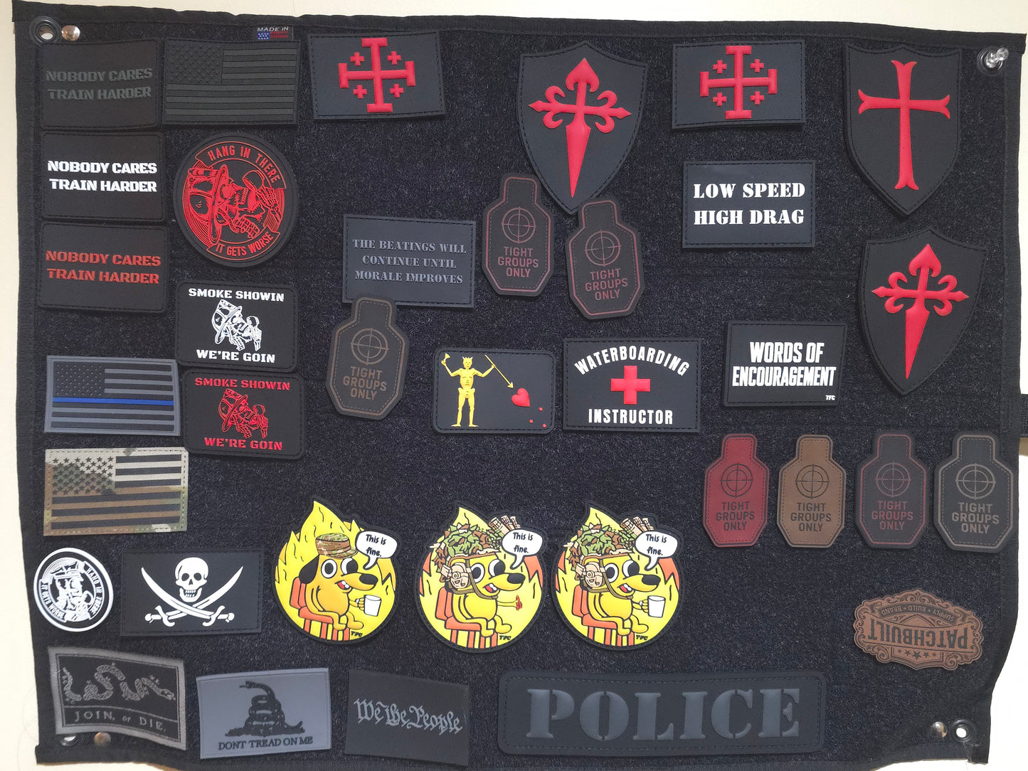 Words of Encouragement 3x2 PVC Morale Patch