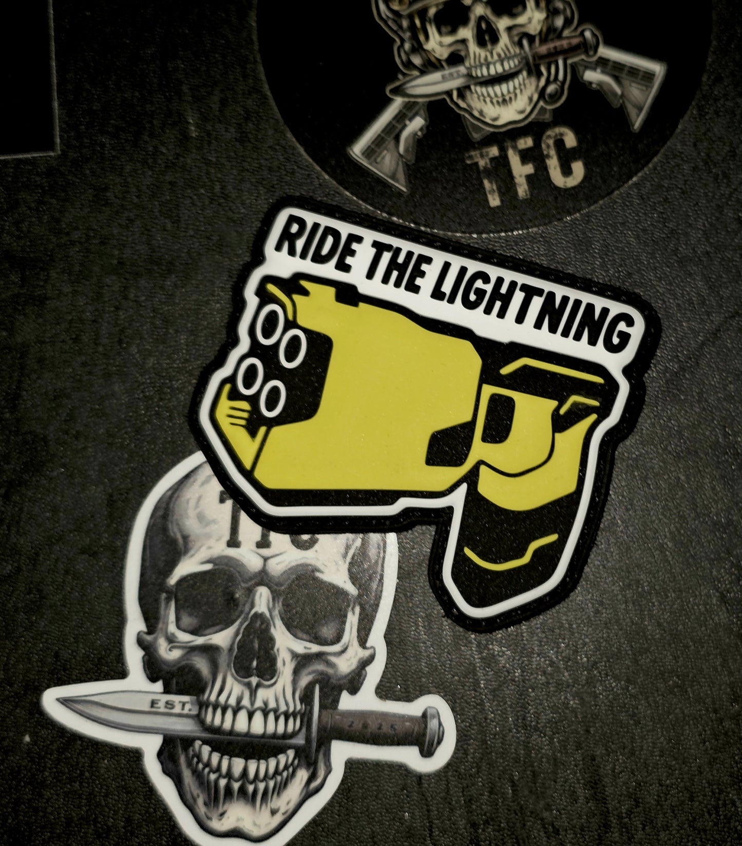 Ride the Lightning PVC Patch – Tactical Hook & Loop Morale Patch