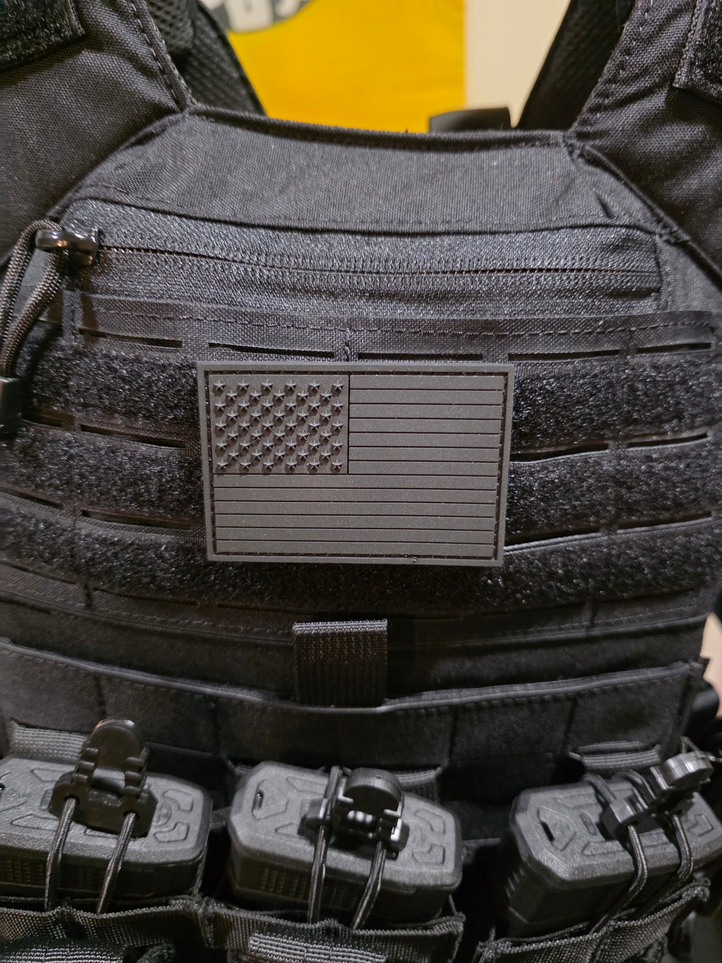 Blackout USA Flag Patch – “Raise the Black Flag” | Tactical Morale Patch | No Surrender American Flag