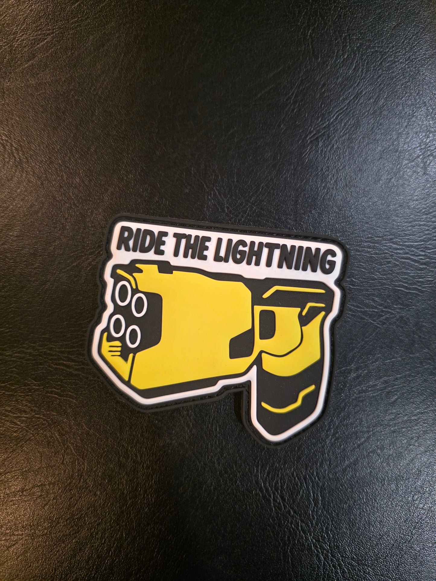 Ride the Lightning PVC Patch – Tactical Hook & Loop Morale Patch