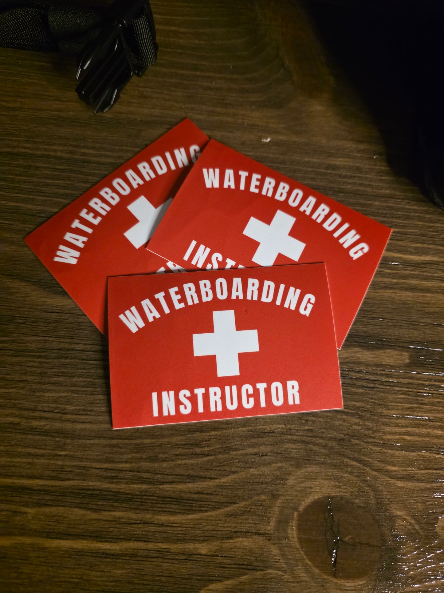 Waterboarding Instructor Sticker – Funny Military Humor Decal | Dark Humor Vinyl Sticker for Toolboxes, Gear Cases & Laptops | Tactical Gift
