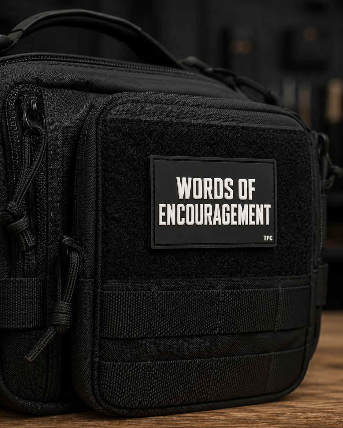 Words of Encouragement 3x2 PVC Morale Patch
