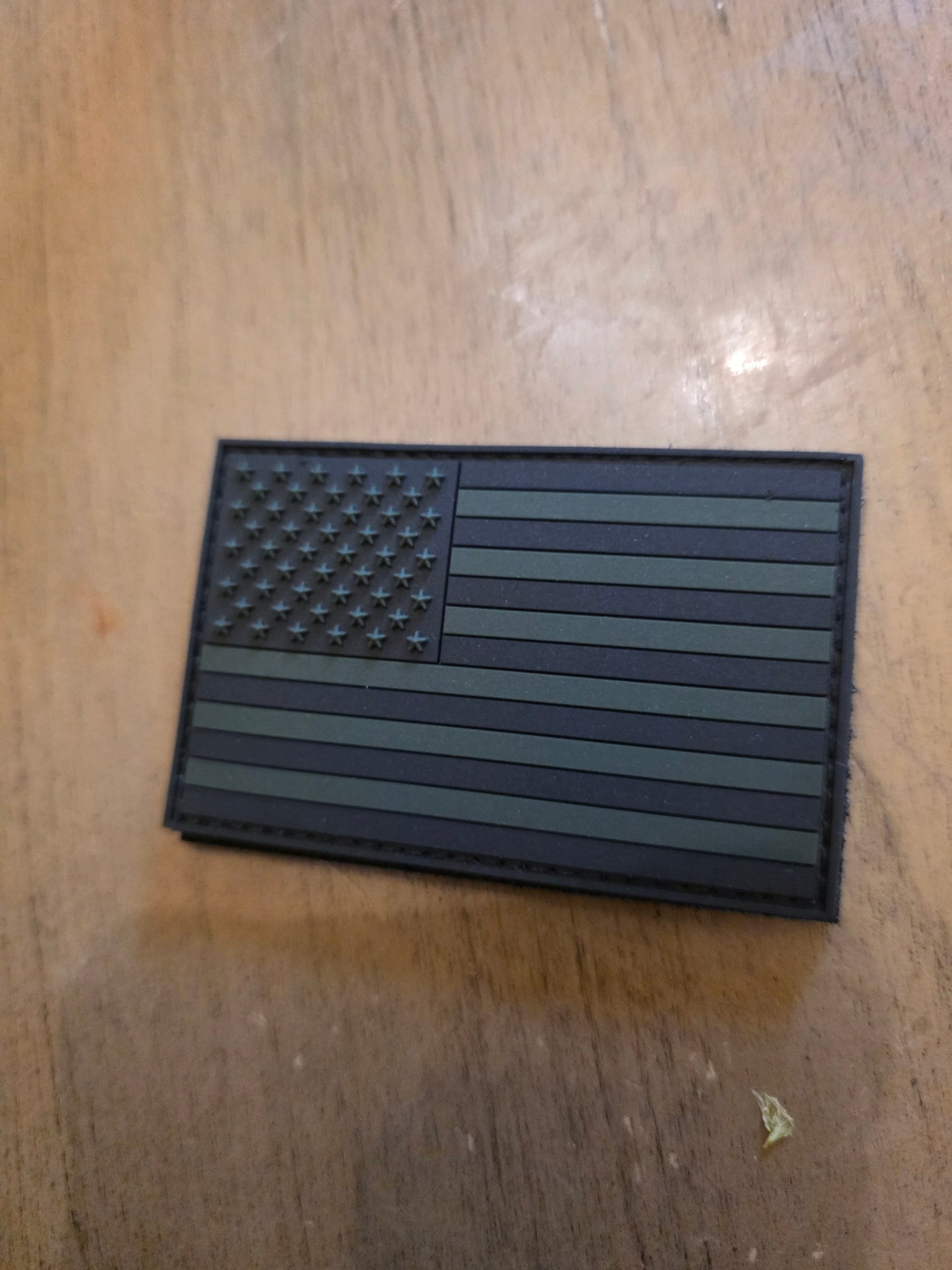 Tactical Subdued U.S. Flag – Black & OD Green Hook and Loop Patch