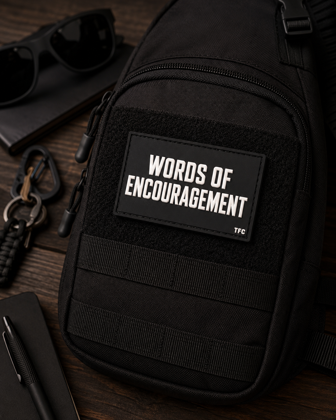 Words of Encouragement 3x2 PVC Morale Patch