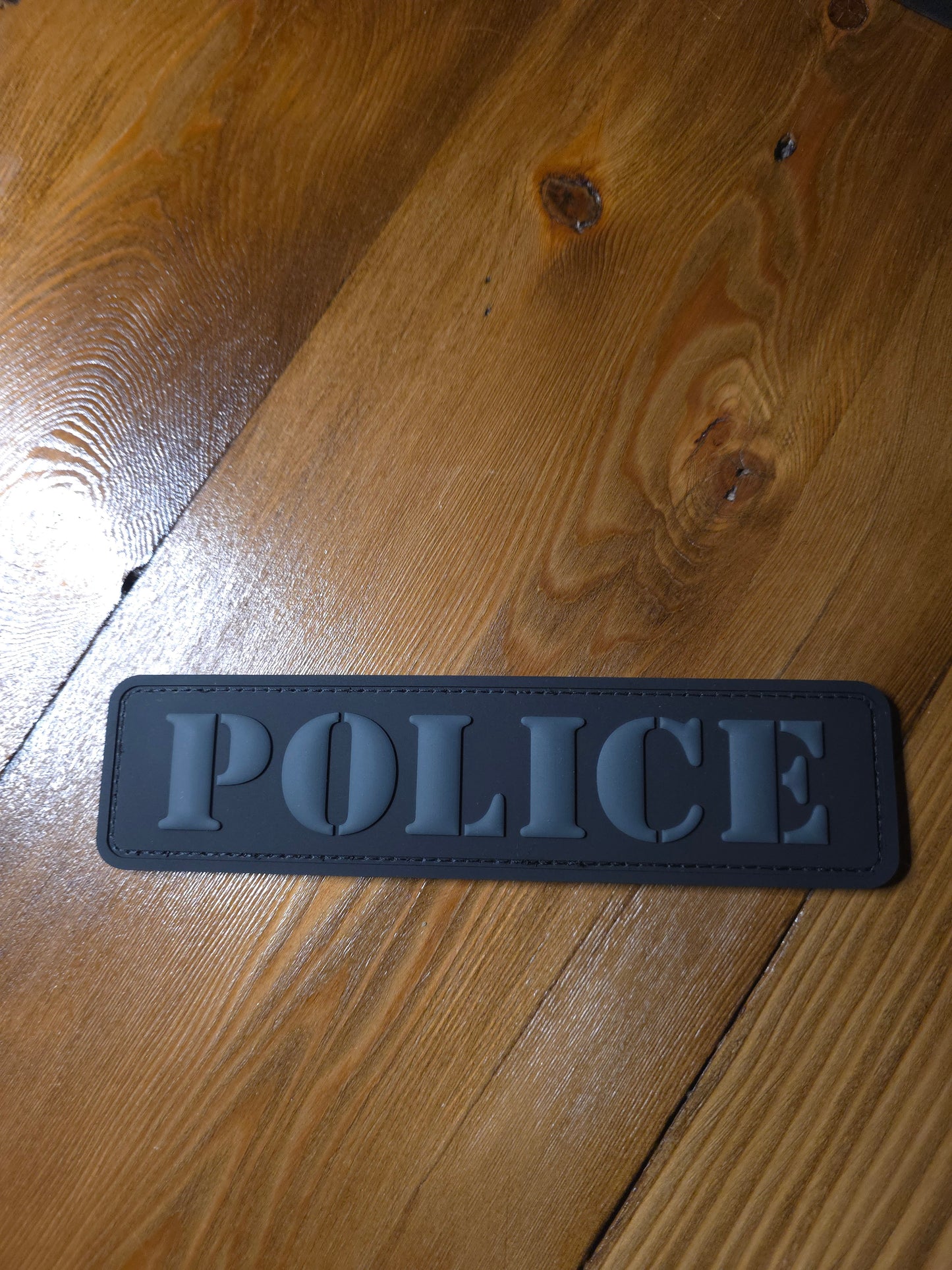 POLICE Tactical PVC Patch – 3D Rubber Hook & Loop Patch for Plate Carriers, Vests & Gear