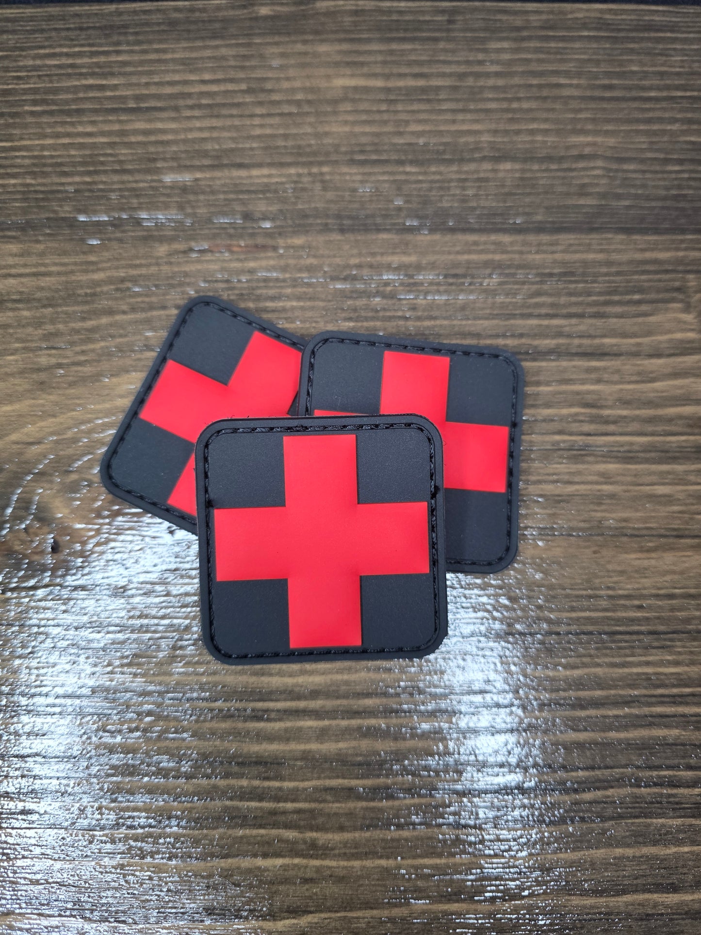 Tactical Red Cross Medical Patch – Hook & Loop Morale Patch for Backpacks, First Aid Kits, and Emergency Gear pack of 2