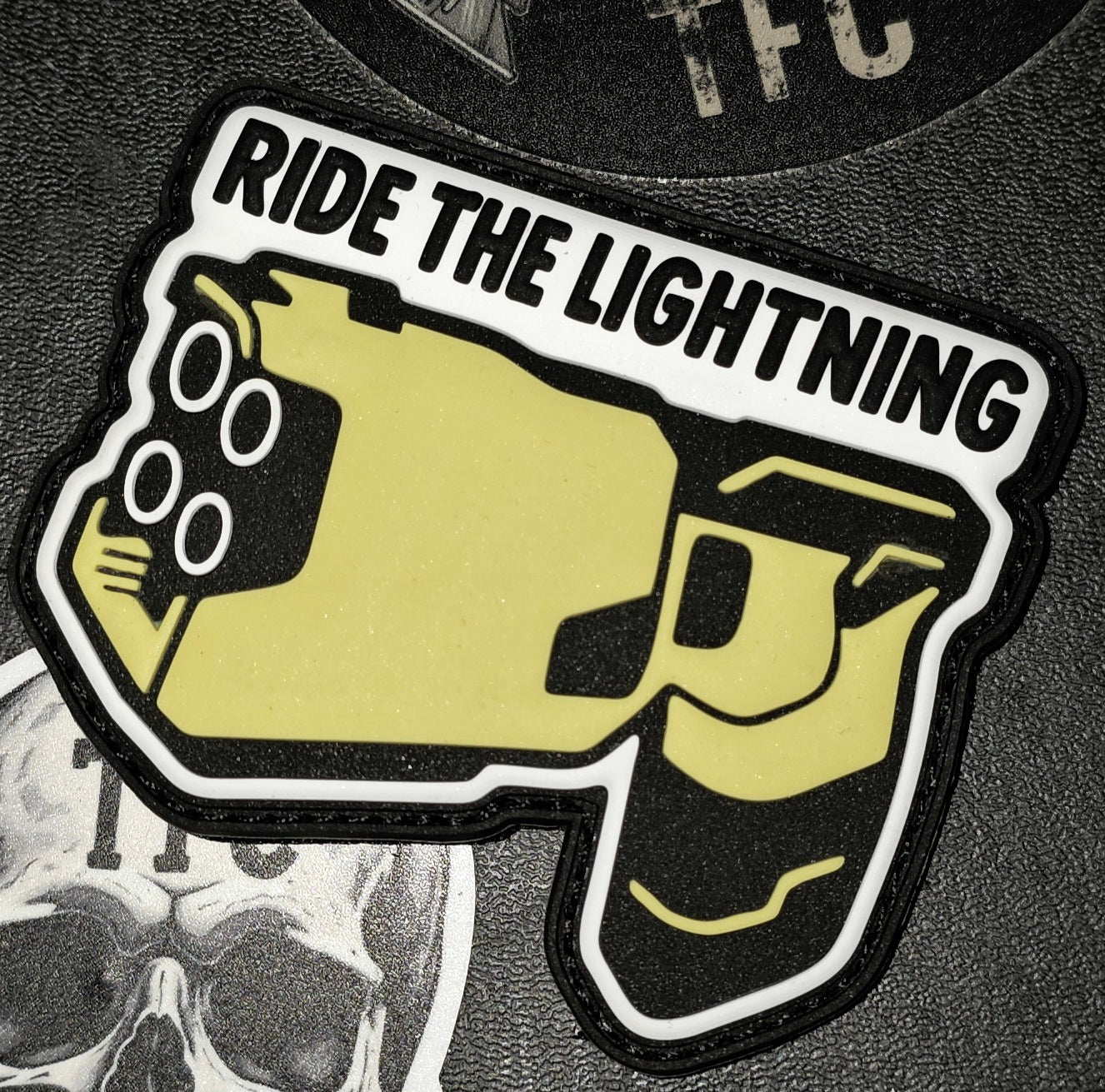 Ride the Lightning PVC Patch – Tactical Hook & Loop Morale Patch