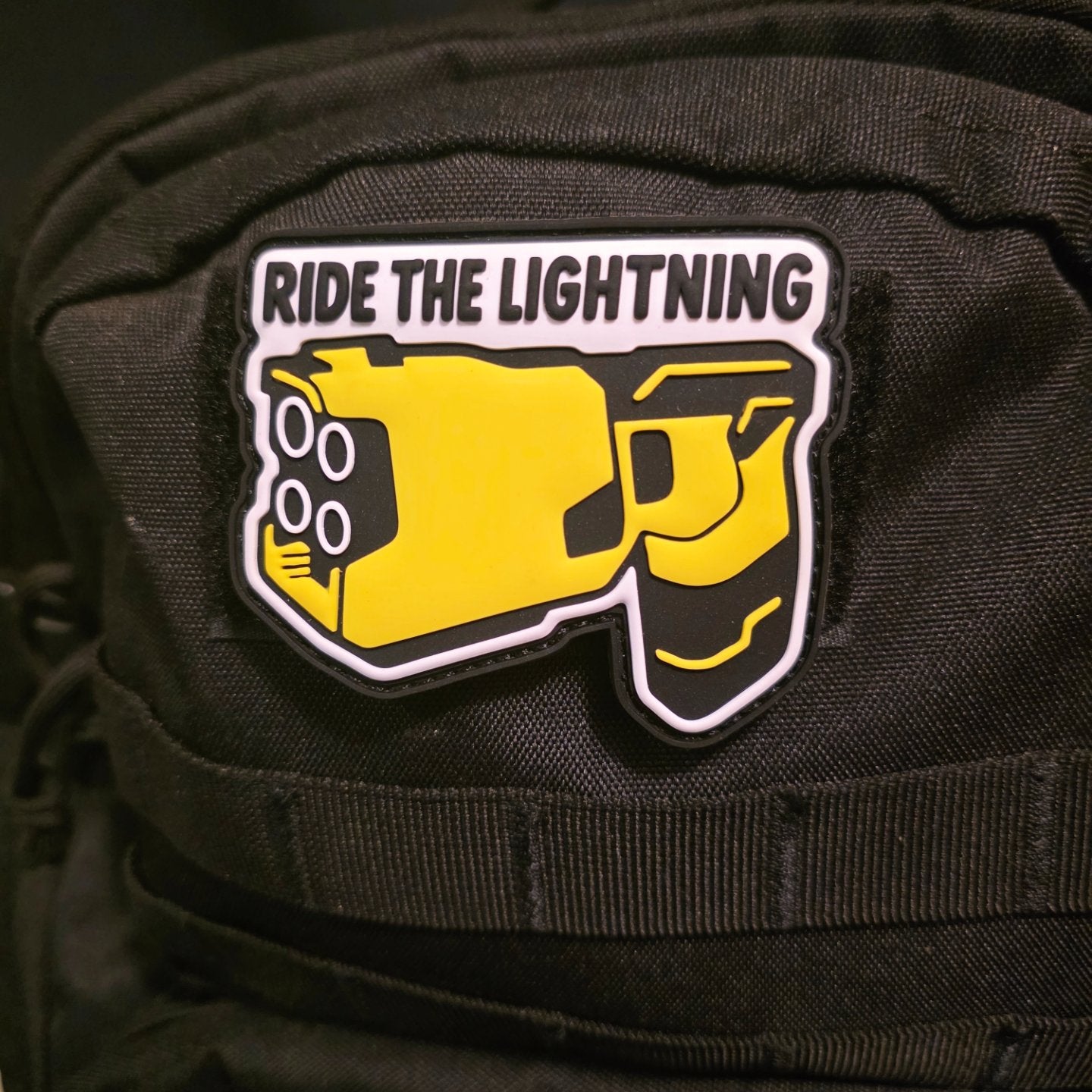 Ride the Lightning PVC Patch – Tactical Hook & Loop Morale Patch