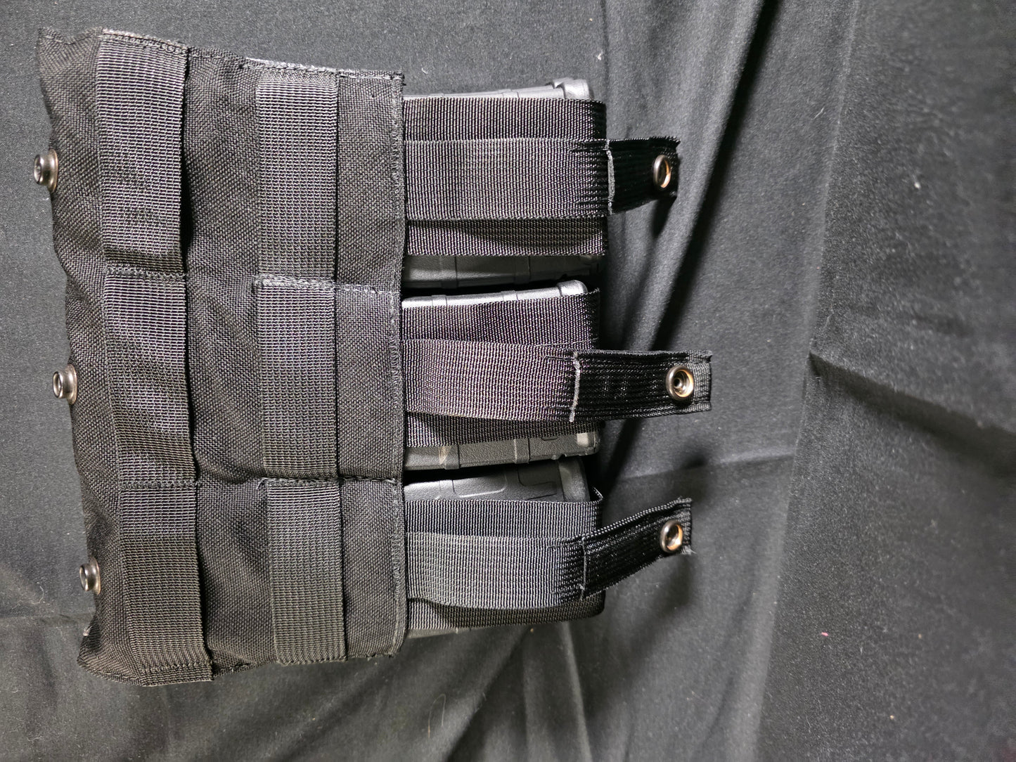 London Bridge Trading Triple M4 Magazine Pouch – Black MOLLE Tactical Gear