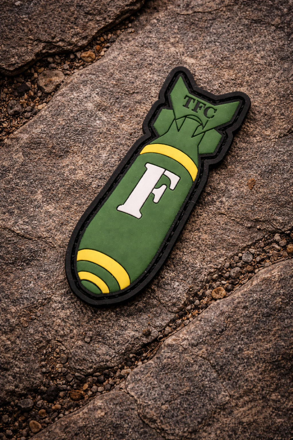 F Bomb Tactical PVC Patch | Funny Morale Patch for Backpacks, Range Bags, Jackets and Patch Walls