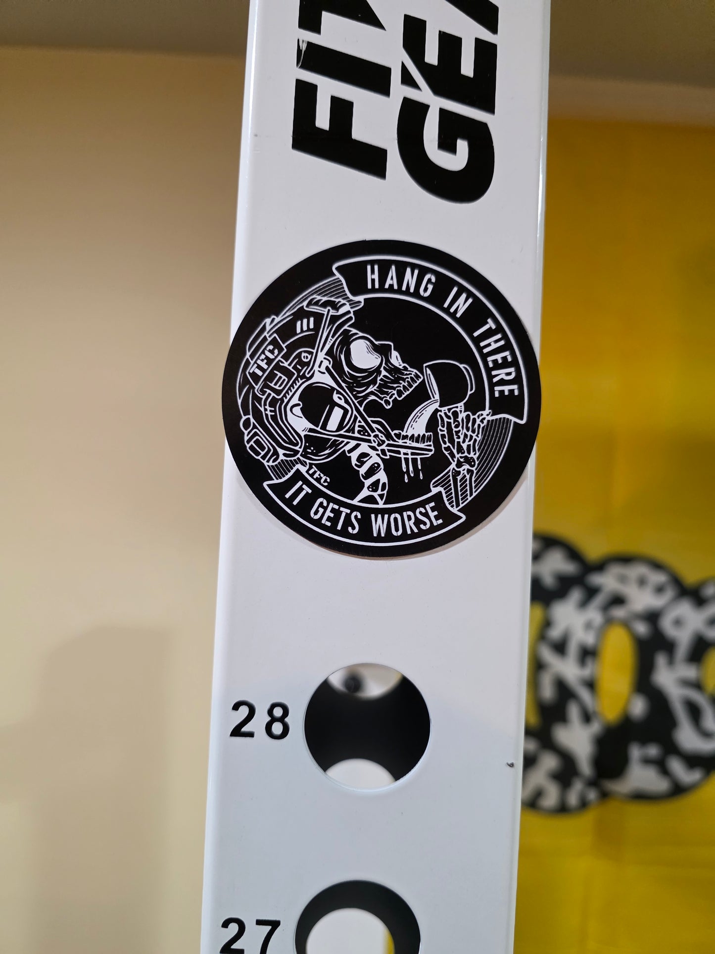 TFC ‘Hang In There – It Gets Worse’ Magnetic Patch | Dark Humor Tactical Magnet | Veteran Morale Gift | Military & Office Humor Decor