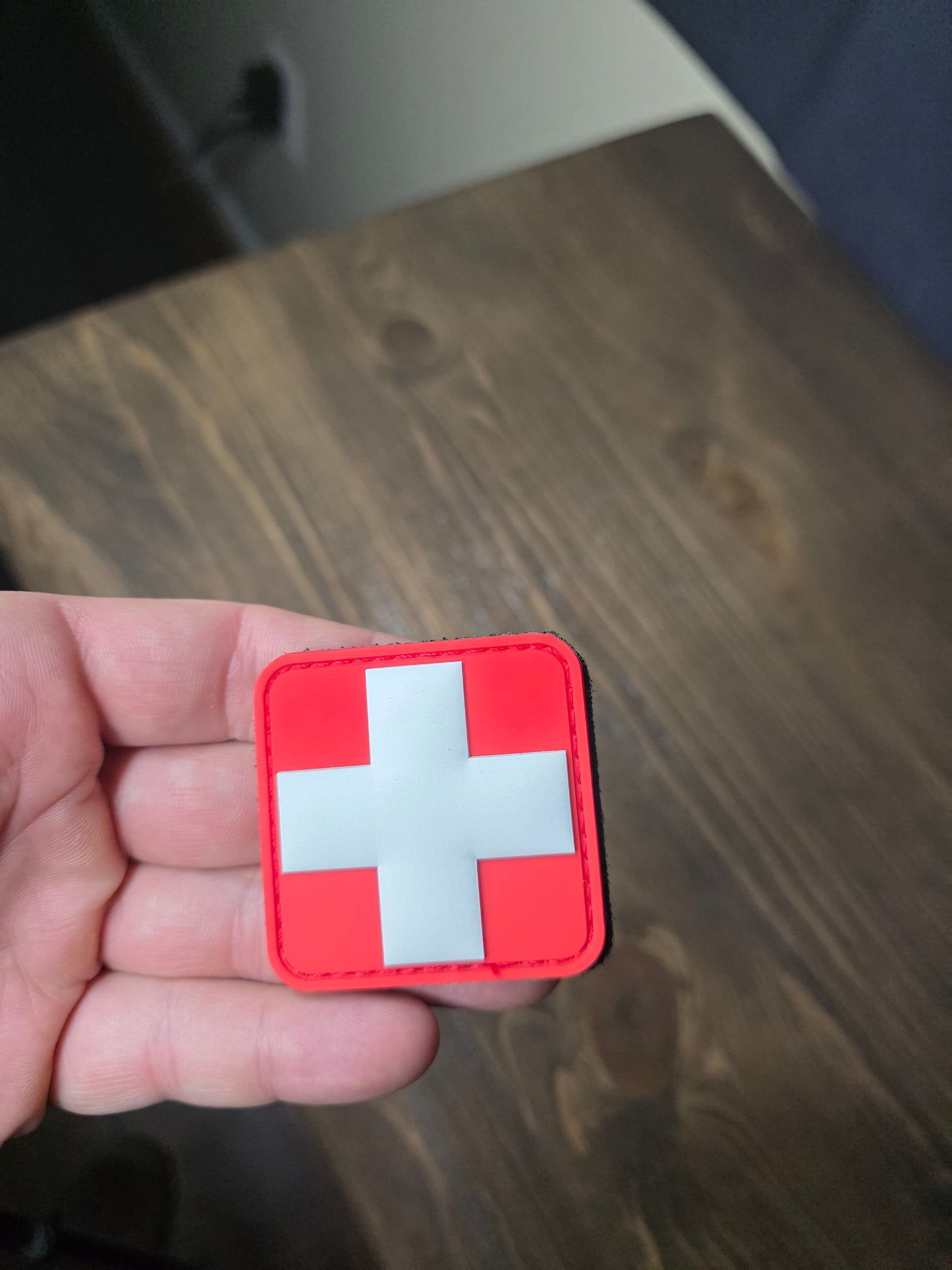 Tactical Red Cross Medical Patch – Hook & Loop Morale Patch for Backpacks, First Aid Kits, and Emergency Gear pack of 2